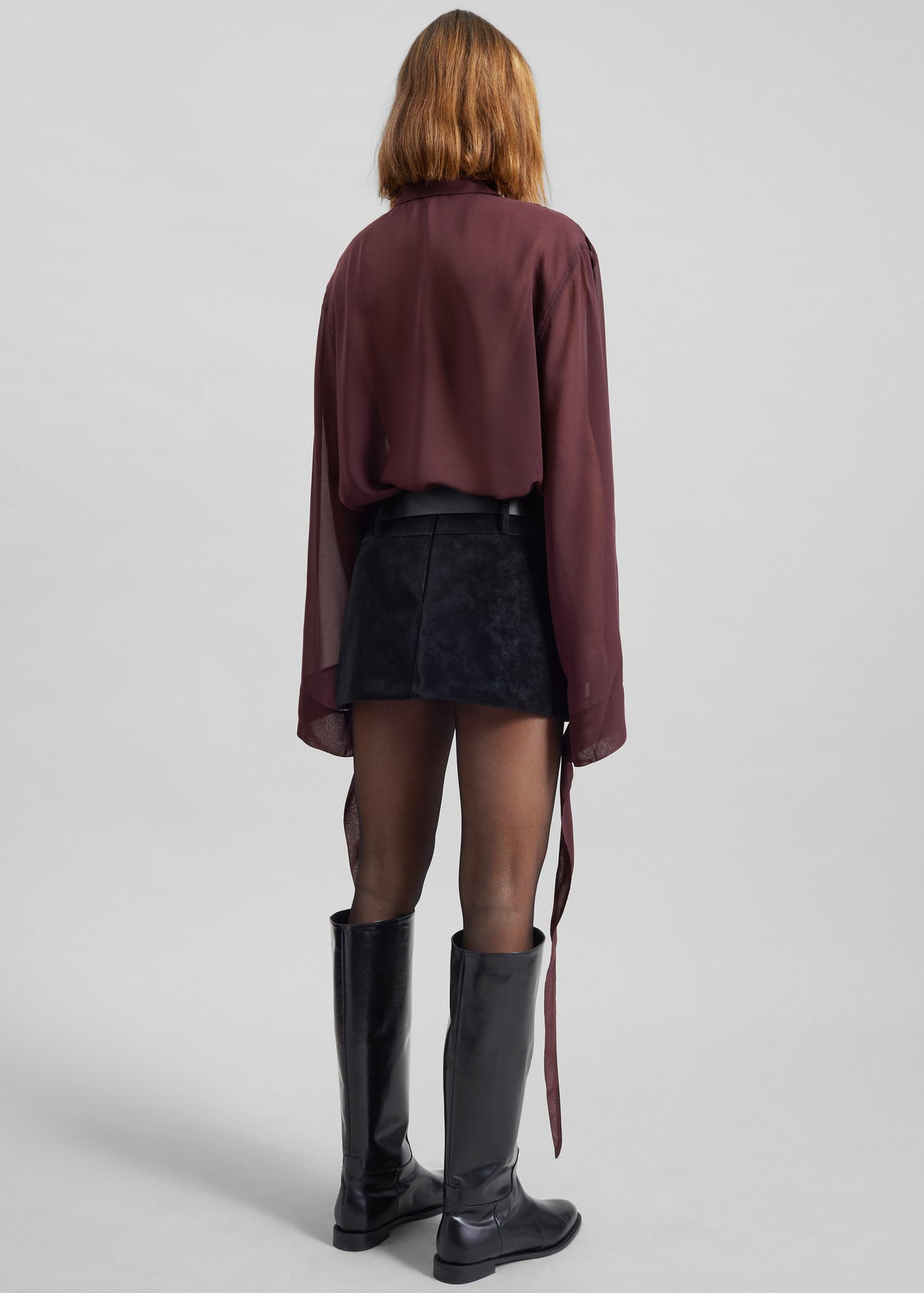 Arosa Belted Mini Skirt - Black – view 10 of 11