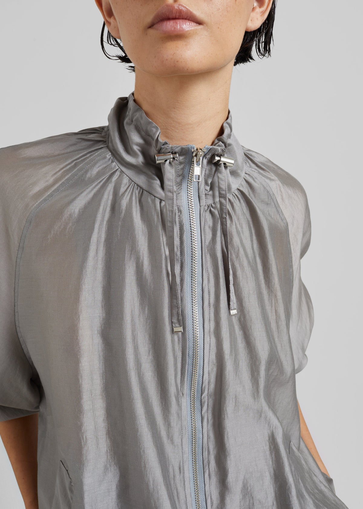 Arzon Sheer Jacket - Steel Grey – view 2 of 8