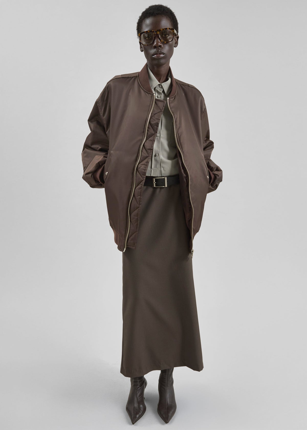 Astra Bomber Jacket - Brown – view 3 of 12