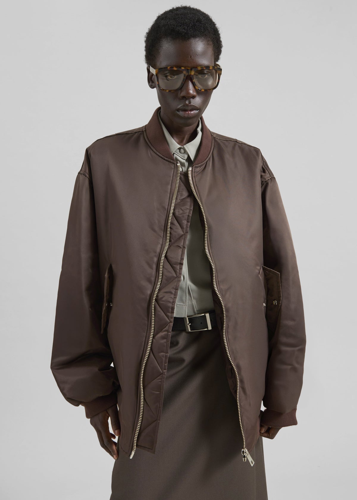 Astra Bomber Jacket - Brown – view 4 of 12