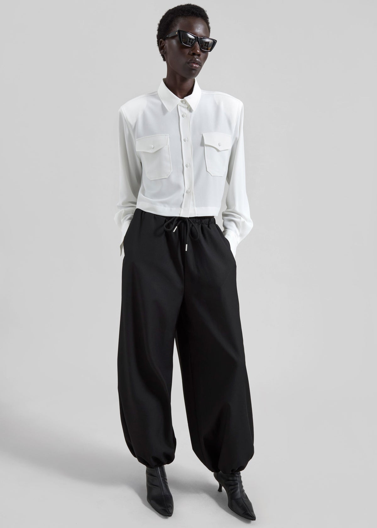 Aubray Balloon Pants - Black – view 1 of 7