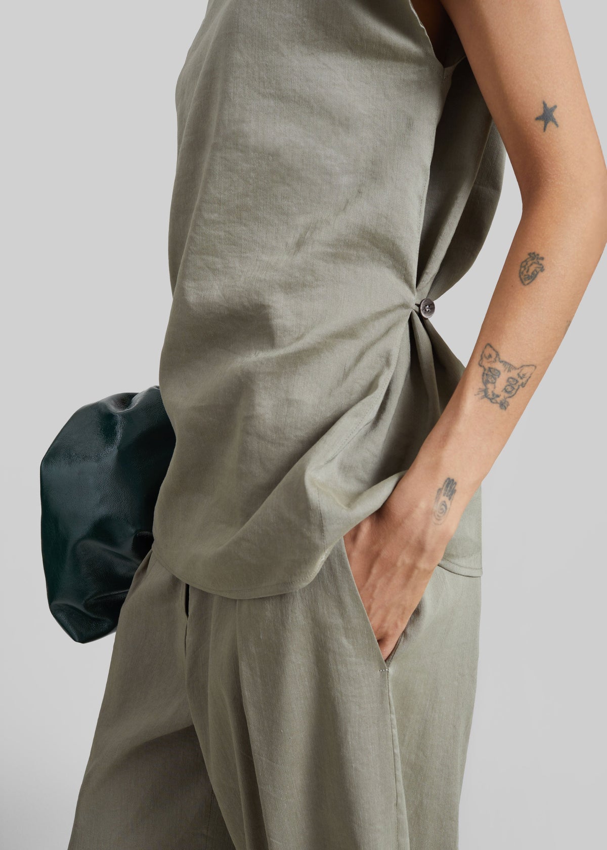 Auray Adjustable Back Top - Olive – view 3 of 6