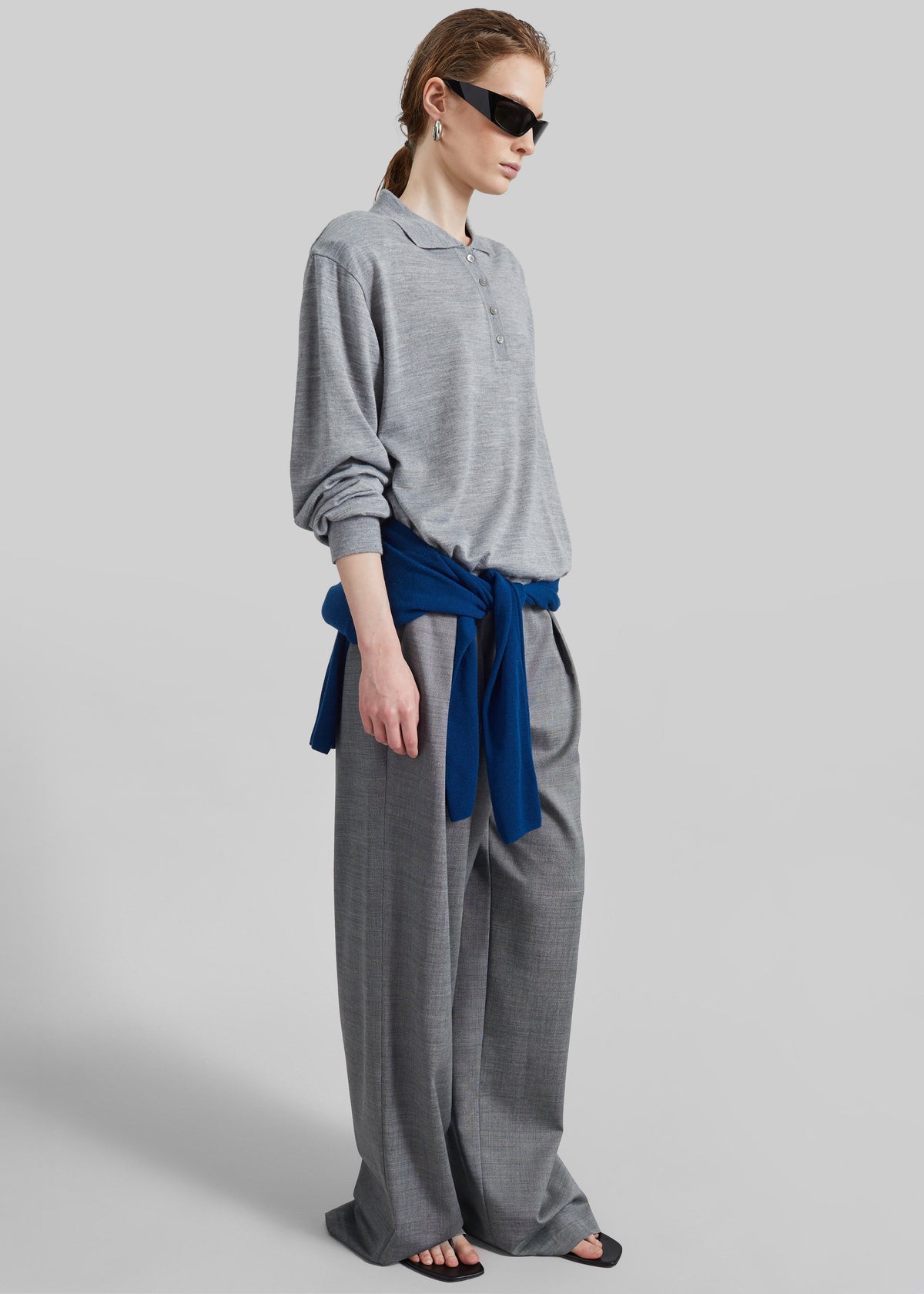 Avallon Padded Knit Polo - Grey – view 8 of 10