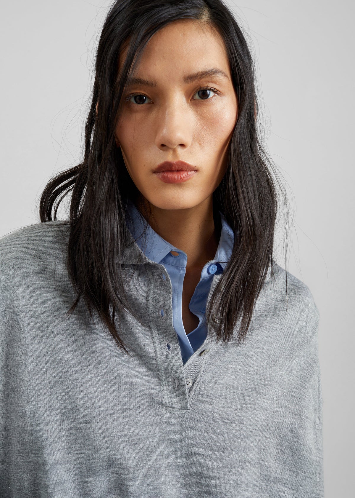 Avallon Padded Knit Polo - Grey – view 4 of 10