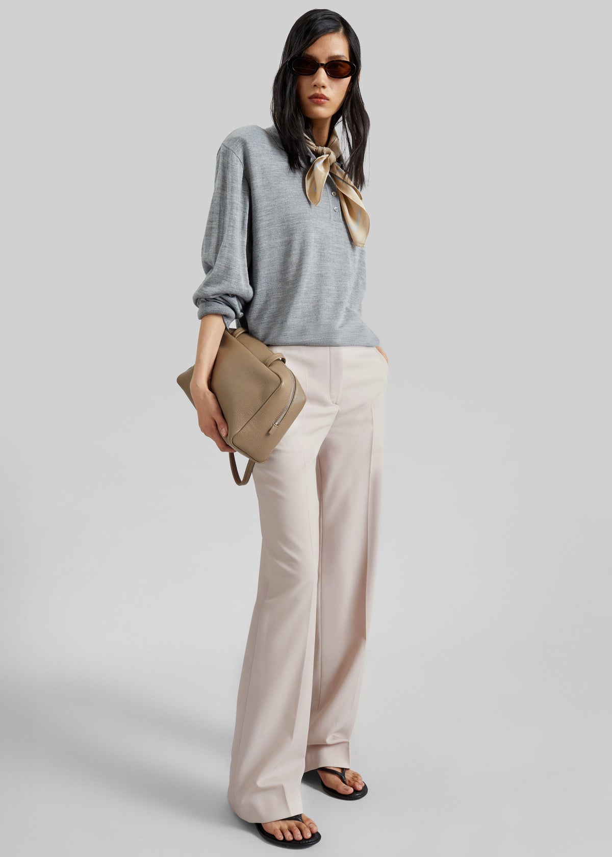 Avallon Padded Knit Polo - Grey – view 3 of 10