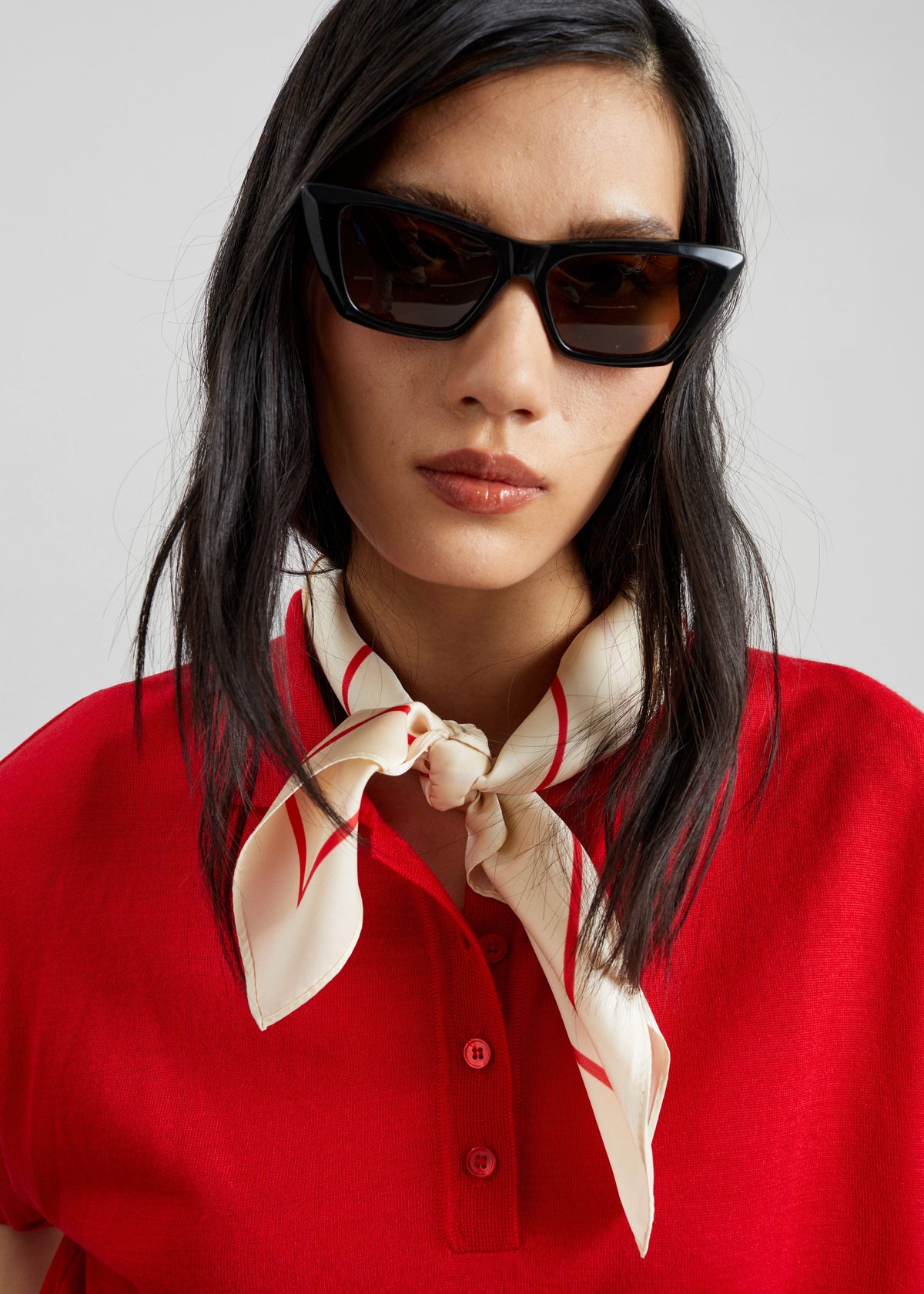 Avallon Padded Knit Polo - Red – view 4 of 6