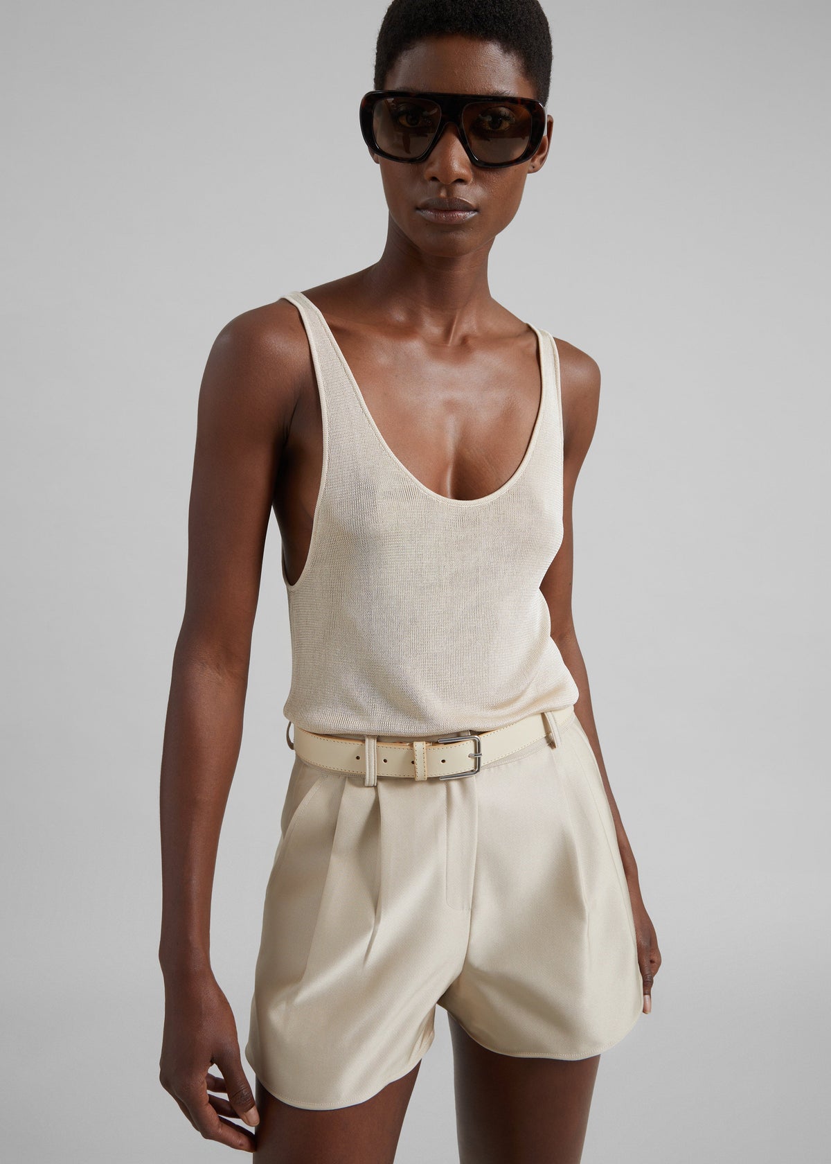 Avanca Wired Mini Shorts - Beige – view 7 of 9