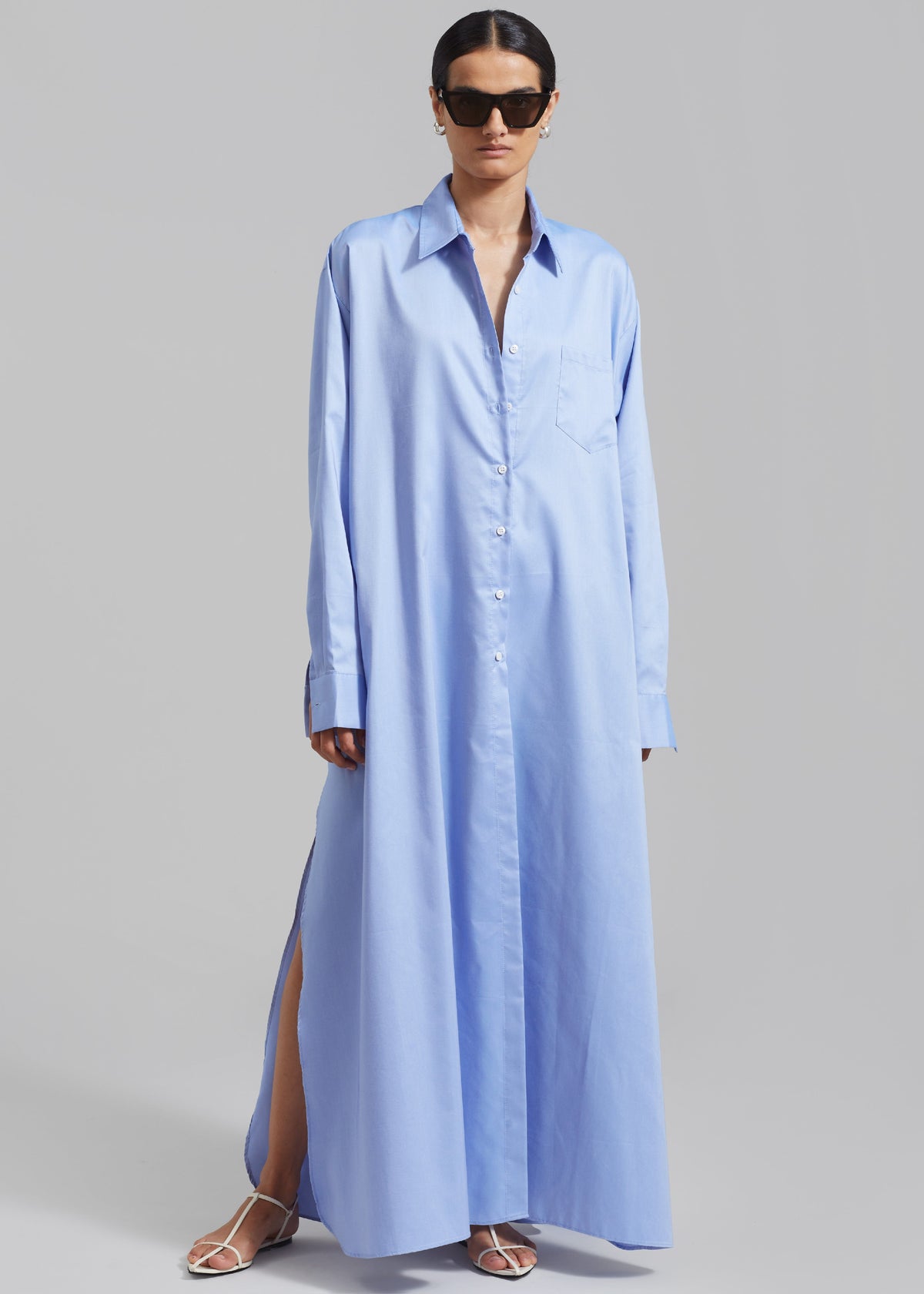 Avery Shirt Dress - Blue – view 1 of 8