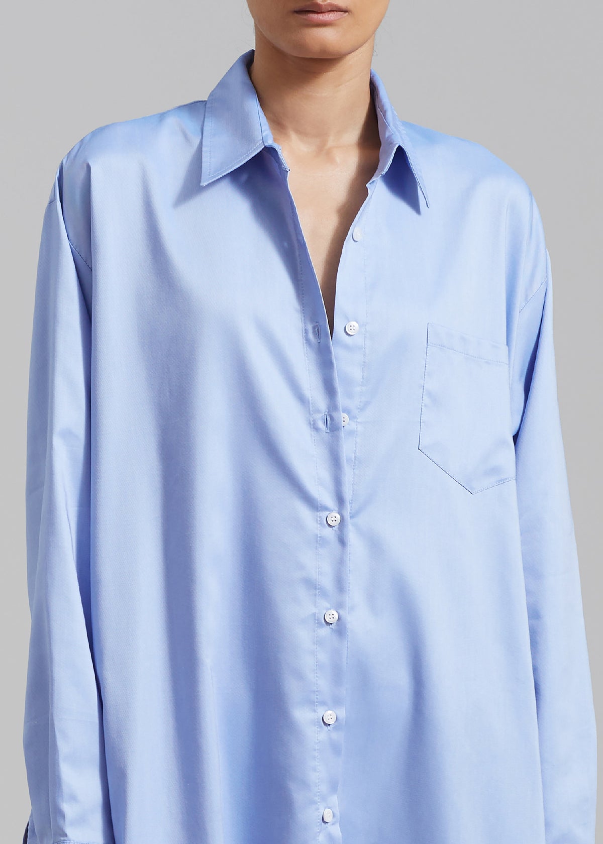Avery Shirt Dress - Blue – view 4 of 8
