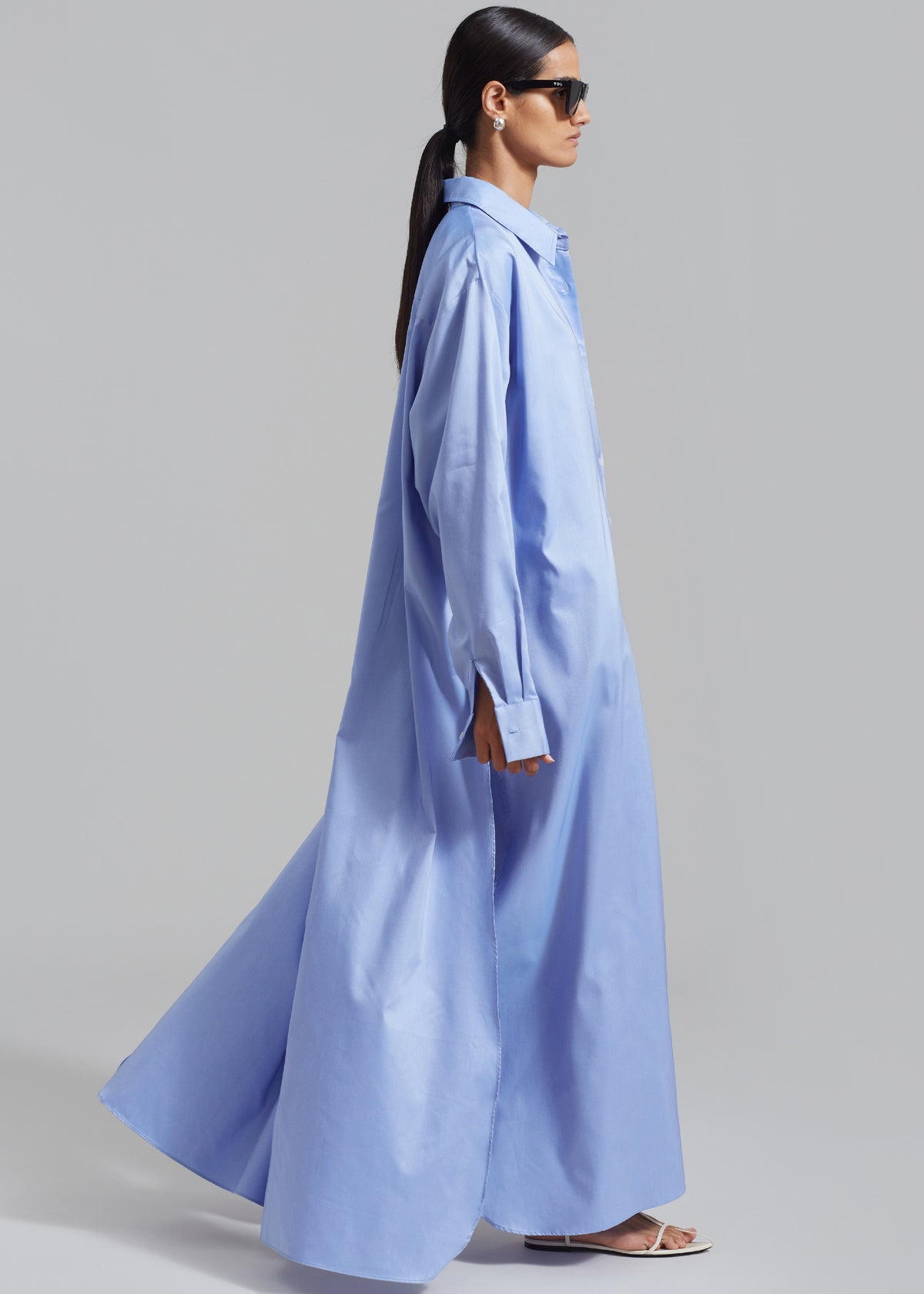 Avery Shirt Dress - Blue – view 5 of 8