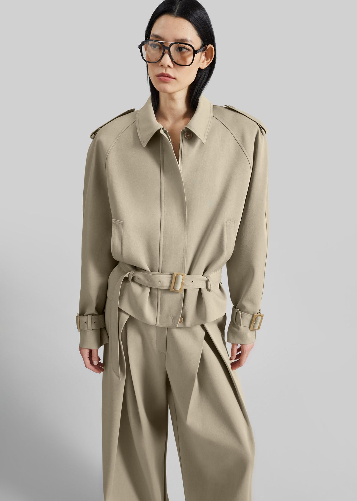 Avray Short Trench - Beige – view 2 of 7