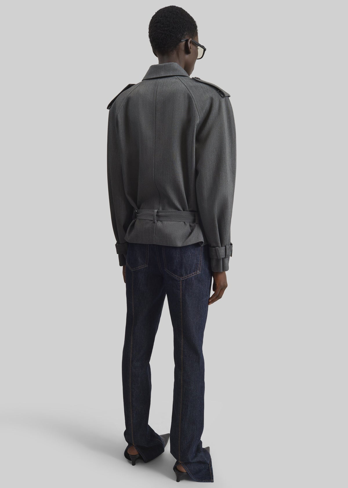 Avray Short Trench - Grey – view 9 of 10