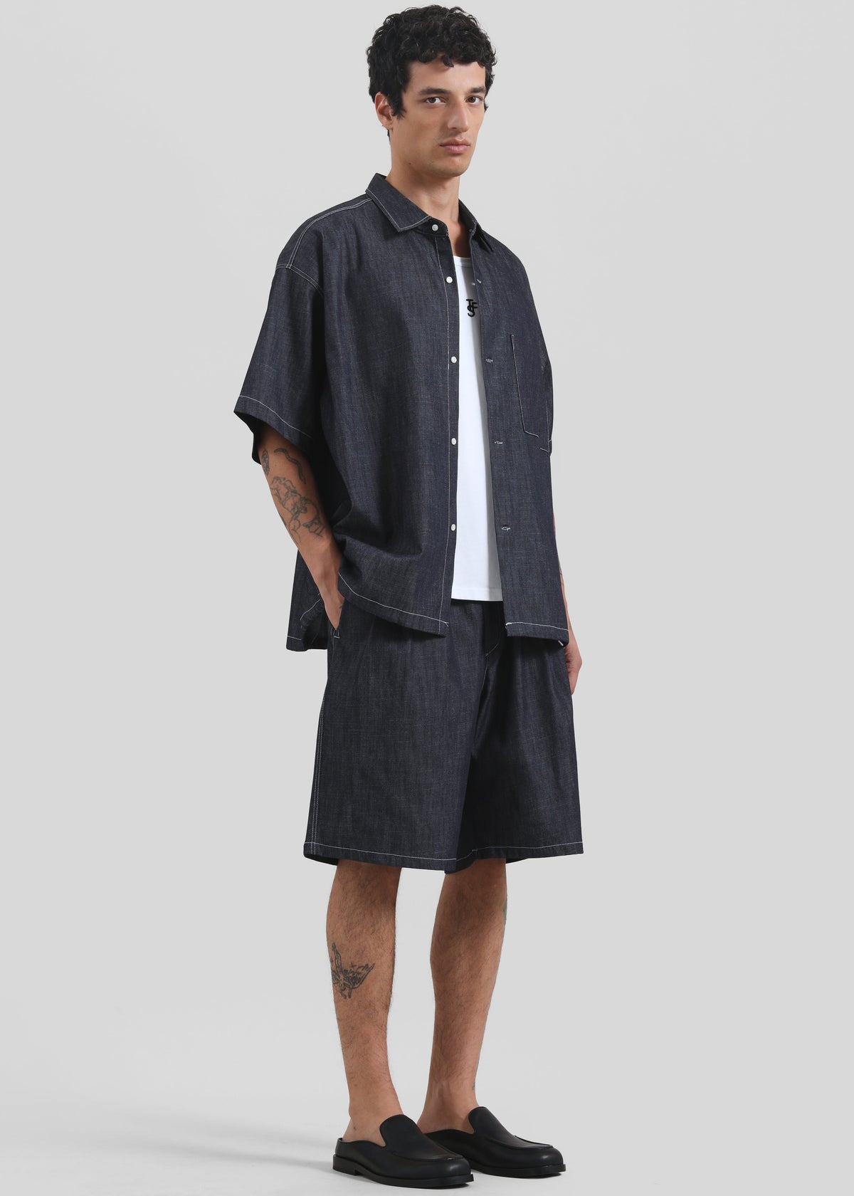 Axton Denim Shirt - Dark Wash – view 1 of 8