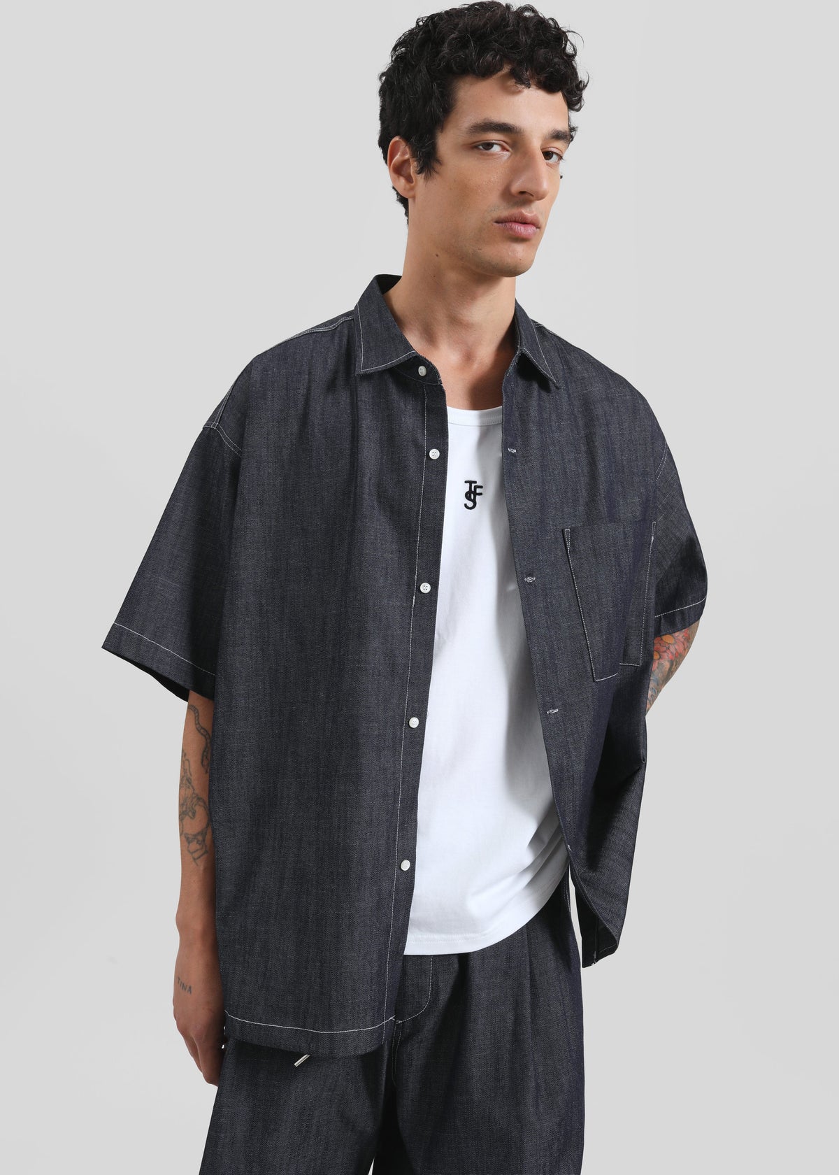 Axton Denim Shirt - Dark Wash – view 2 of 8
