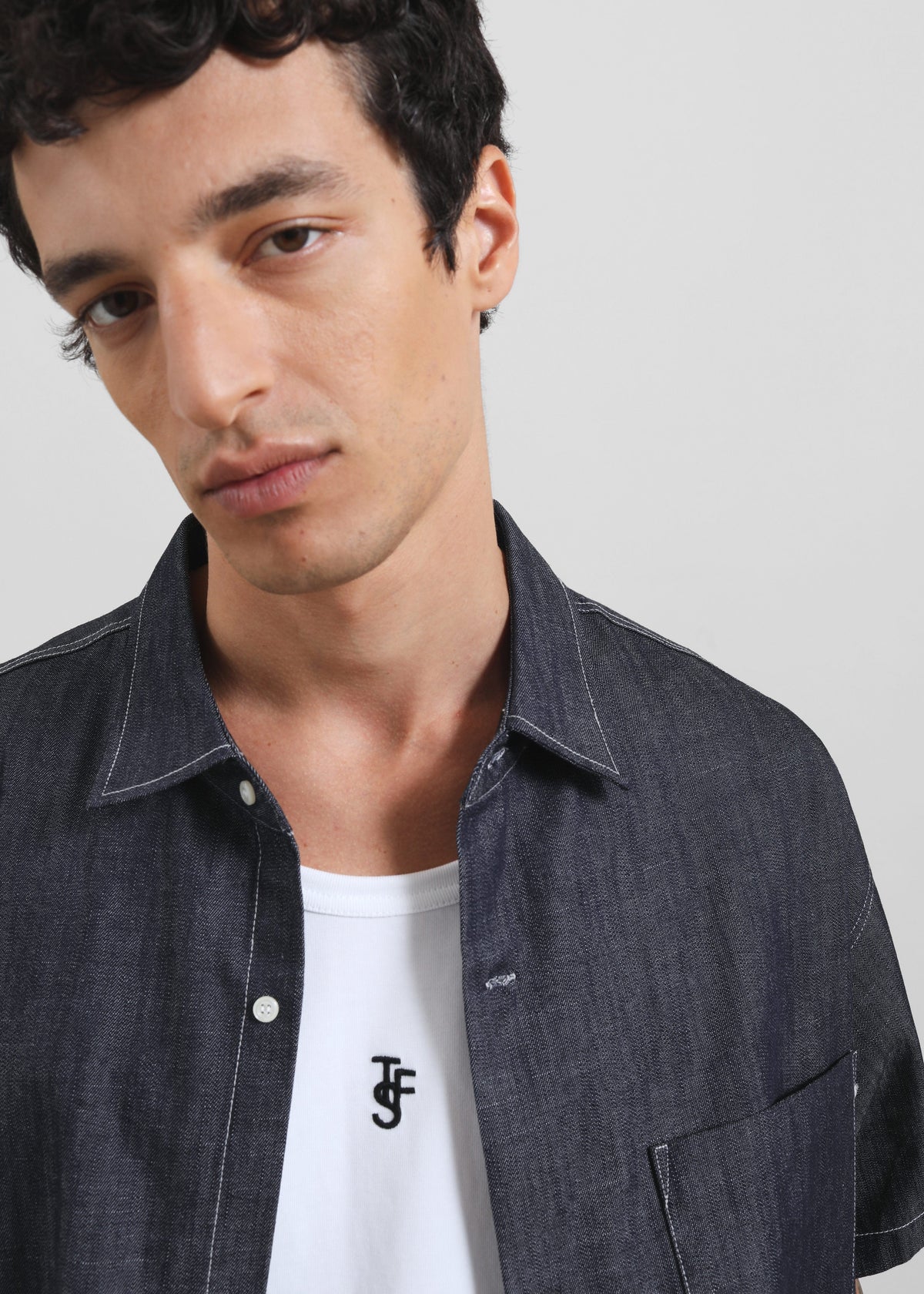 Axton Denim Shirt - Dark Wash – view 3 of 8