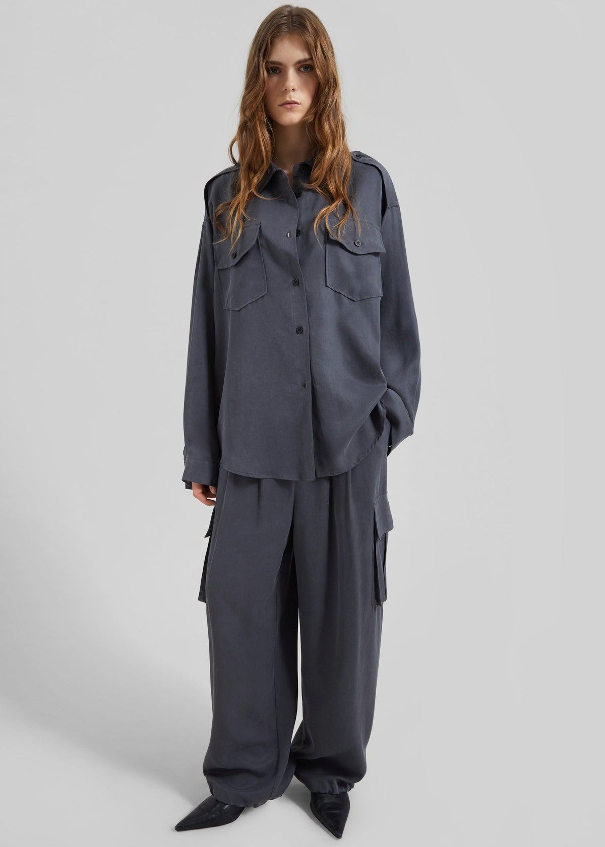 Balsta Cargo Shirt - Dark Grey – view 4 of 9