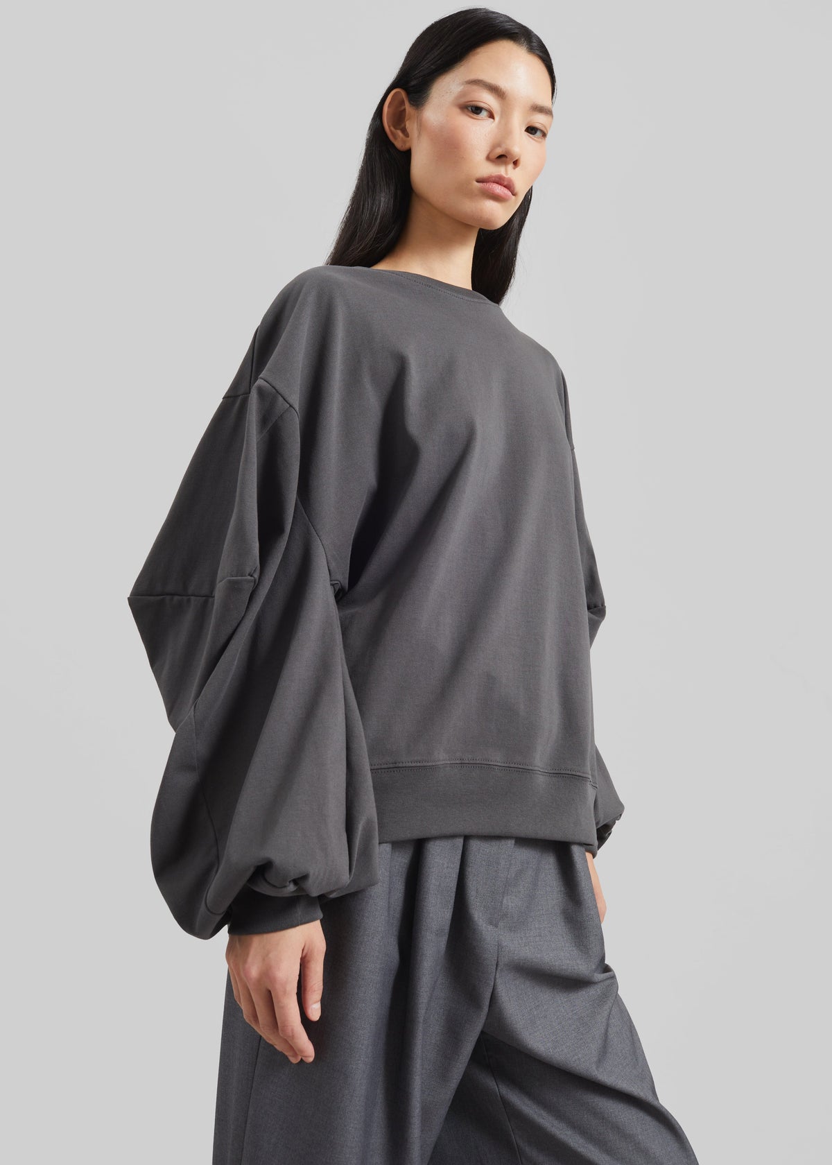 Balve Balloon Sleeve Sweatshirt - Grey – view 2 of 6