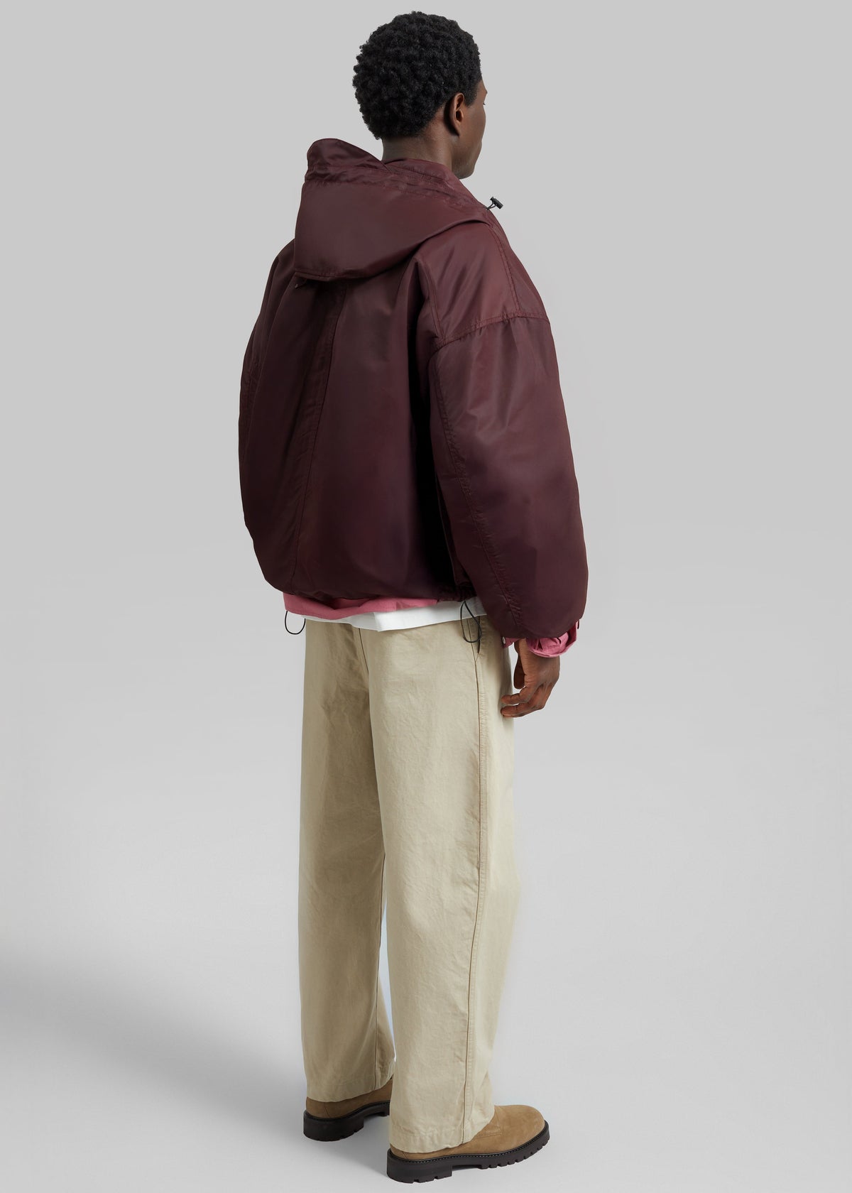 Banbury Windbreaker Jacket - Burgundy – view 7 of 8