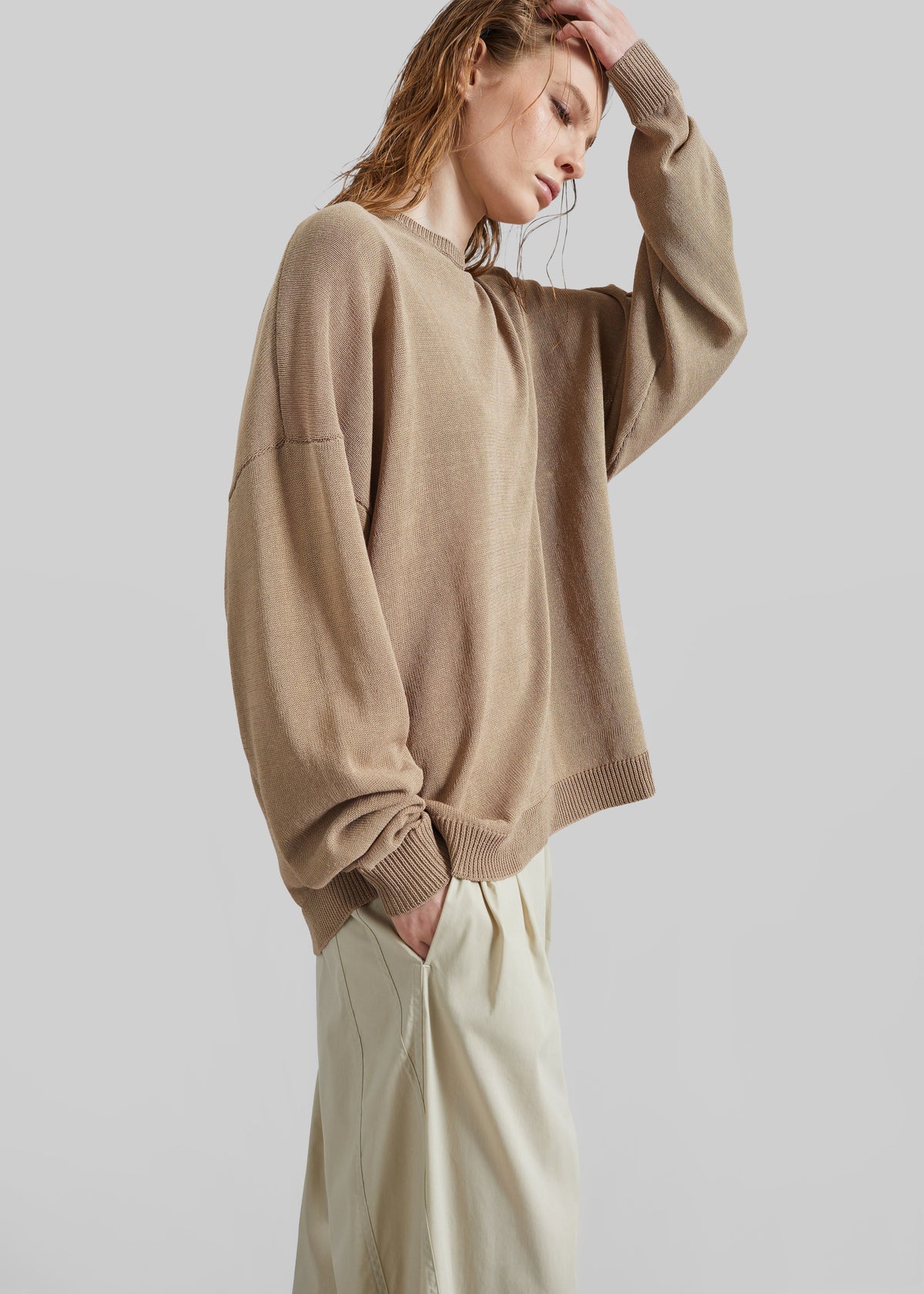 Basel Crew Neck Sweater - Beige – view 1 of 7