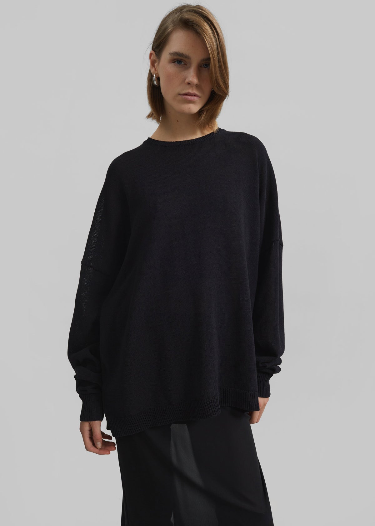 Basel Crew Neck Sweater - Black – view 2 of 6