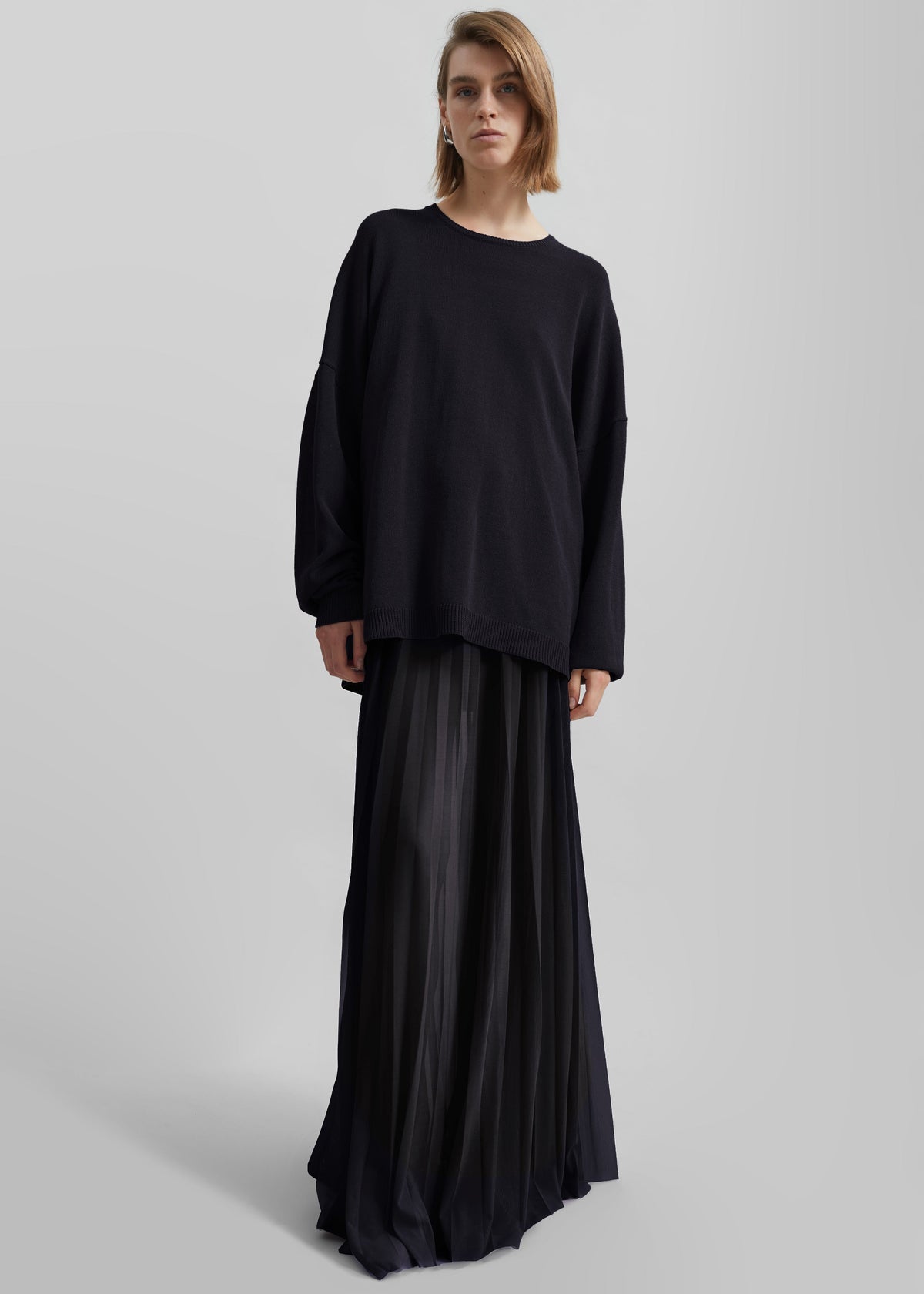 Basel Crew Neck Sweater - Black – view 3 of 6