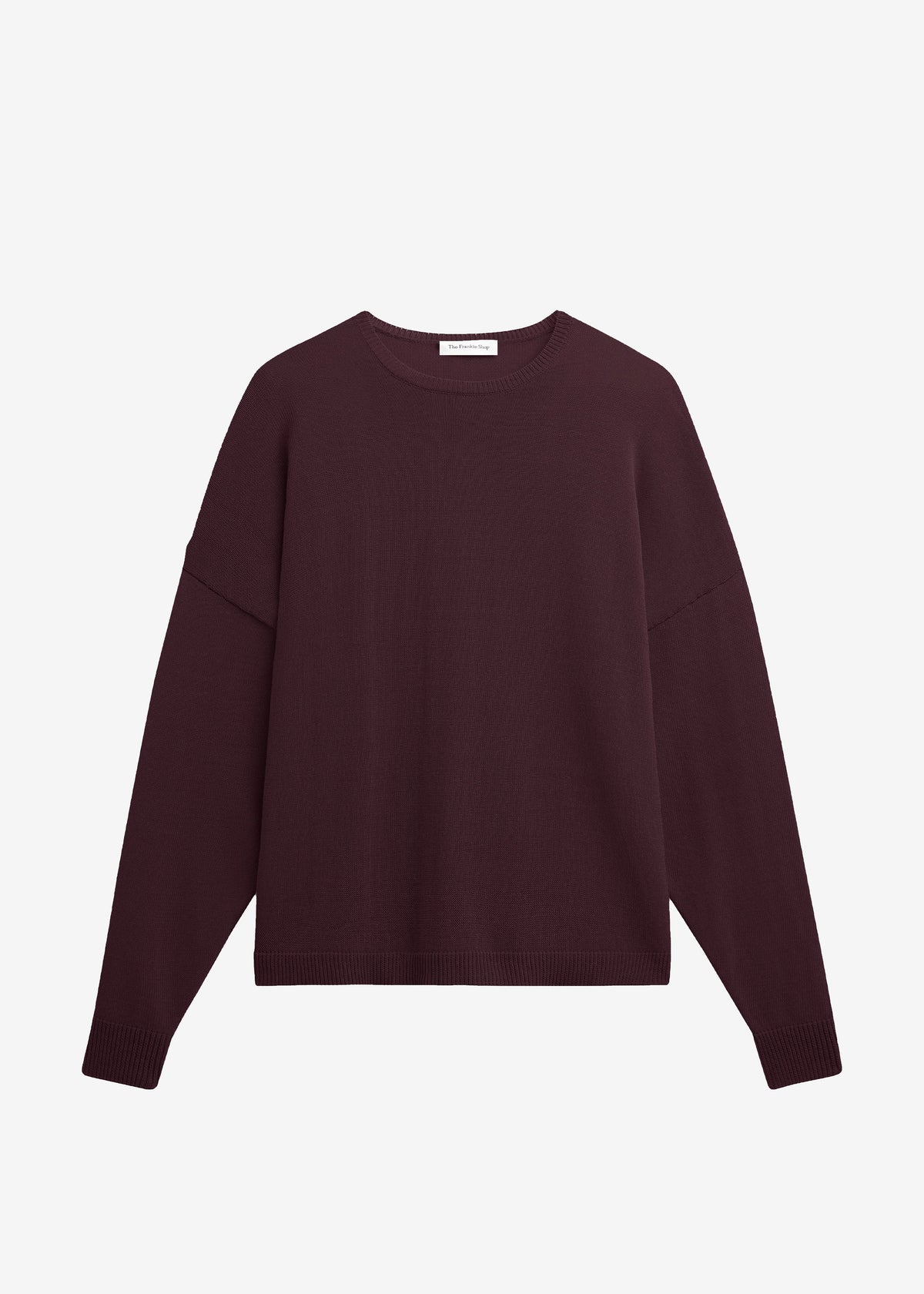 Basel Crew Neck Sweater - Burgundy – view 8 of 8