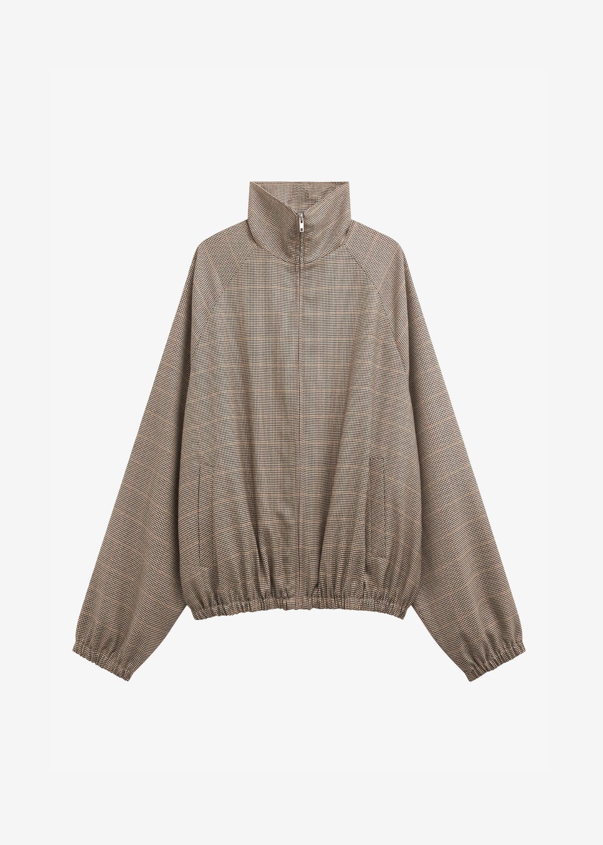 Baxter Houndstooth Track Jacket - Beige – view 11 of 11