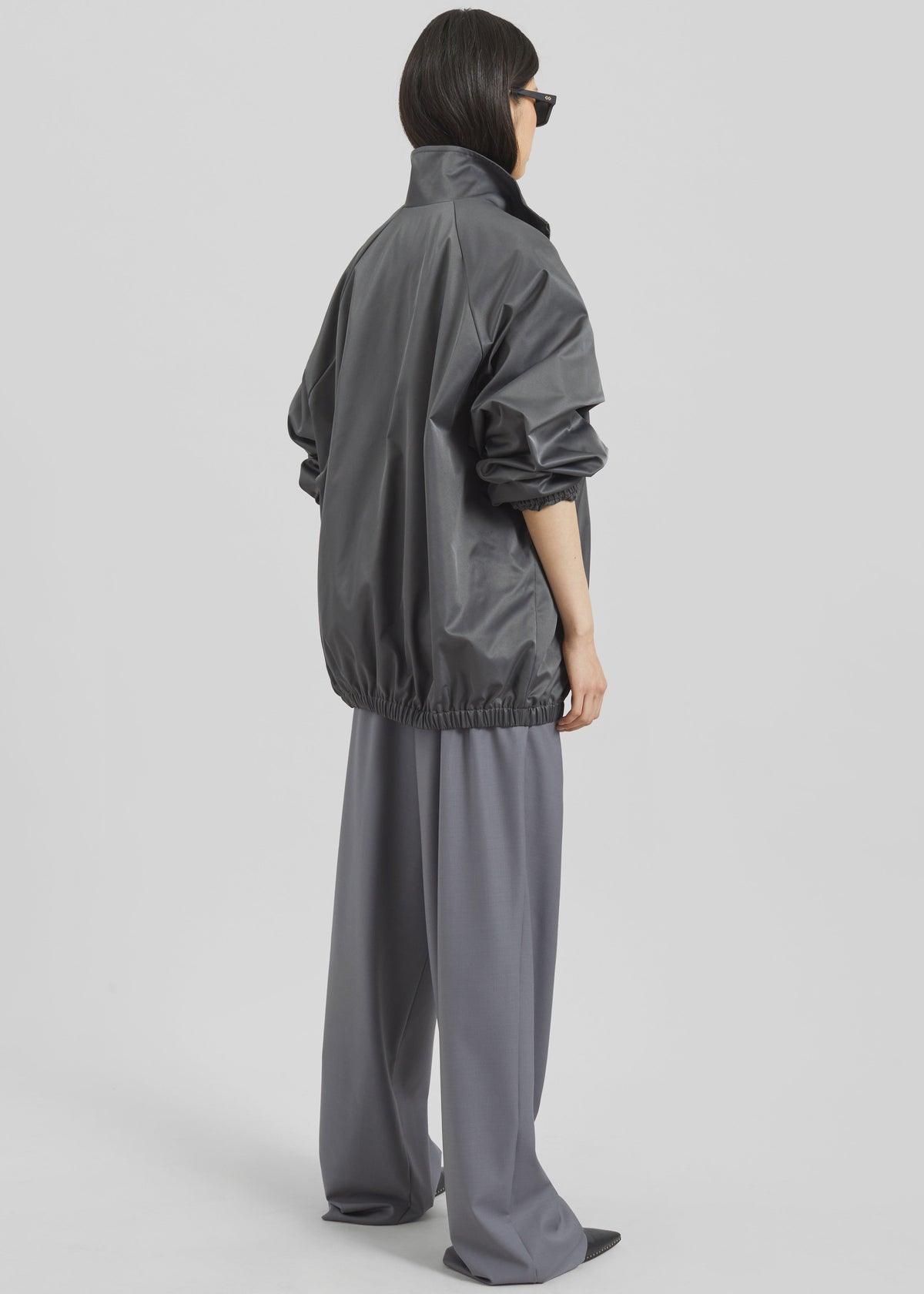 Baxter Lustrous Track Jacket - Grey – view 8 of 9
