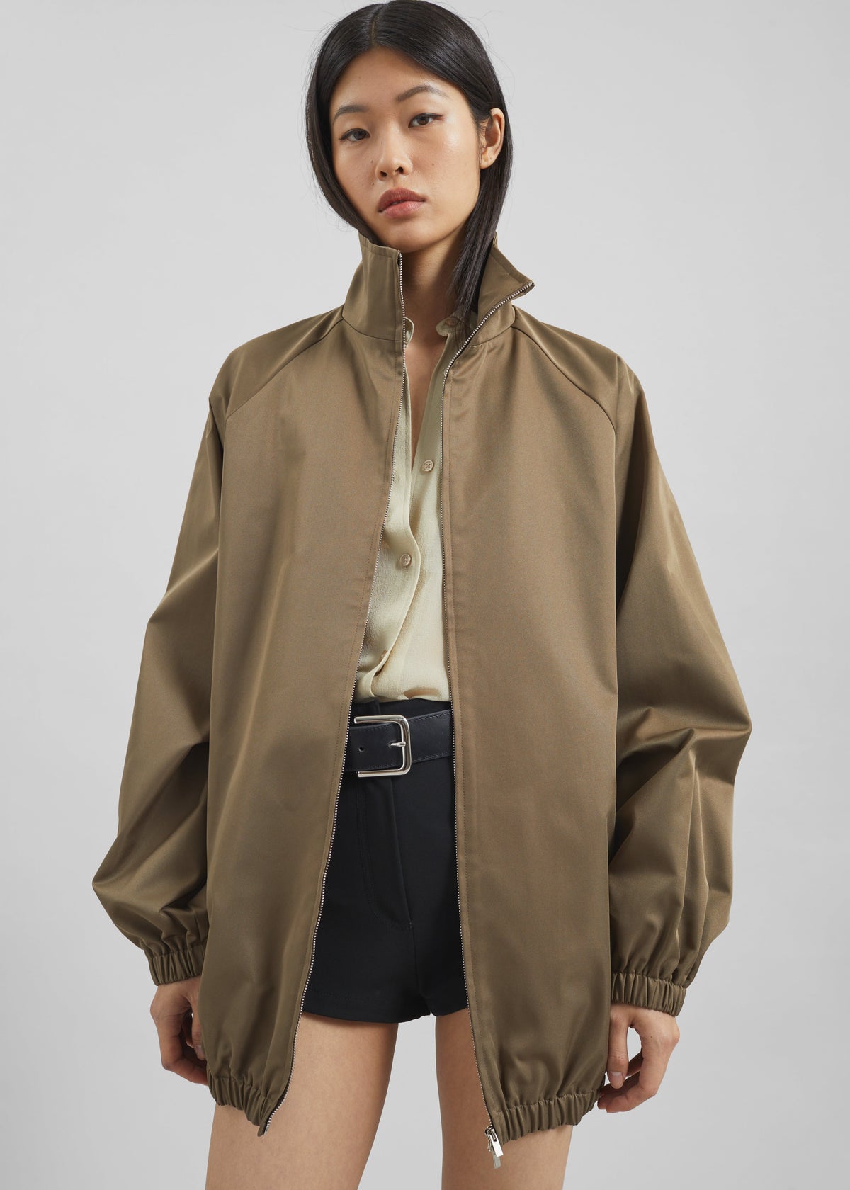 Baxter Lustrous Track Jacket - Moss Green – view 5 of 13