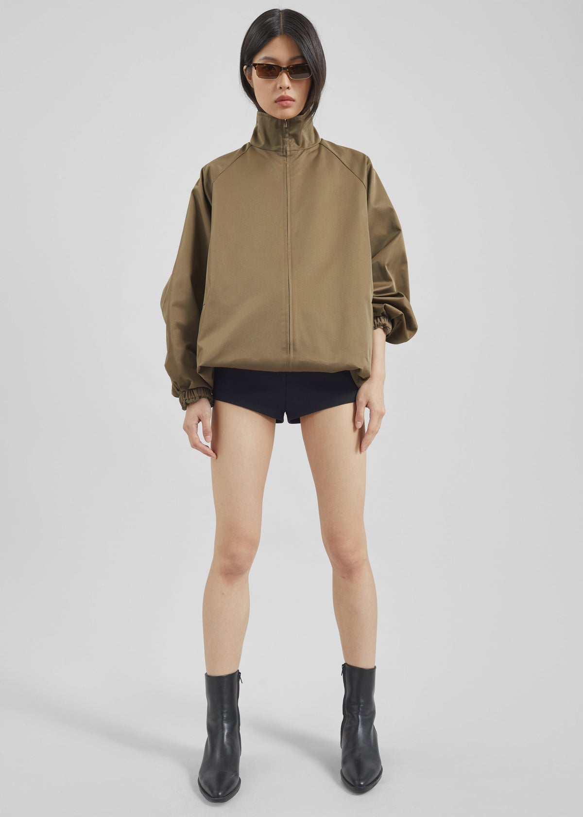 Baxter Lustrous Track Jacket - Moss Green – view 10 of 13