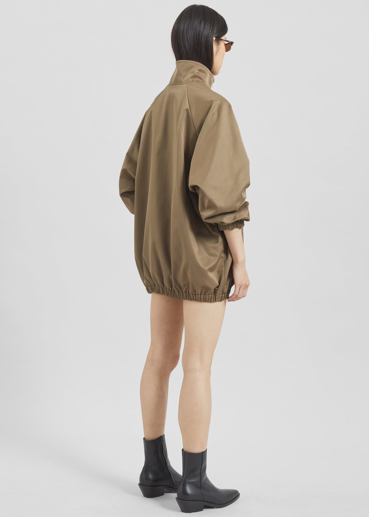 Baxter Lustrous Track Jacket - Moss Green – view 12 of 13