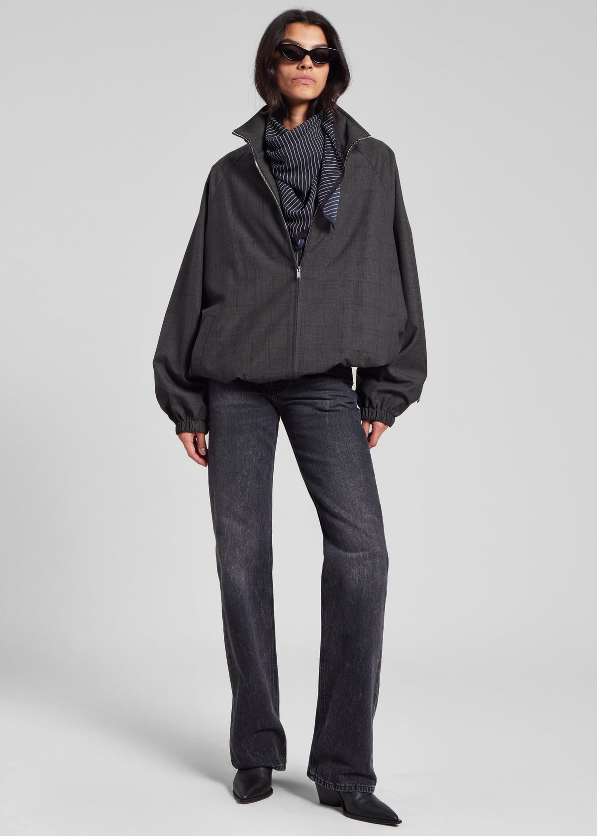 Baxter Plaid Track Jacket - Dark Grey – view 7 of 14