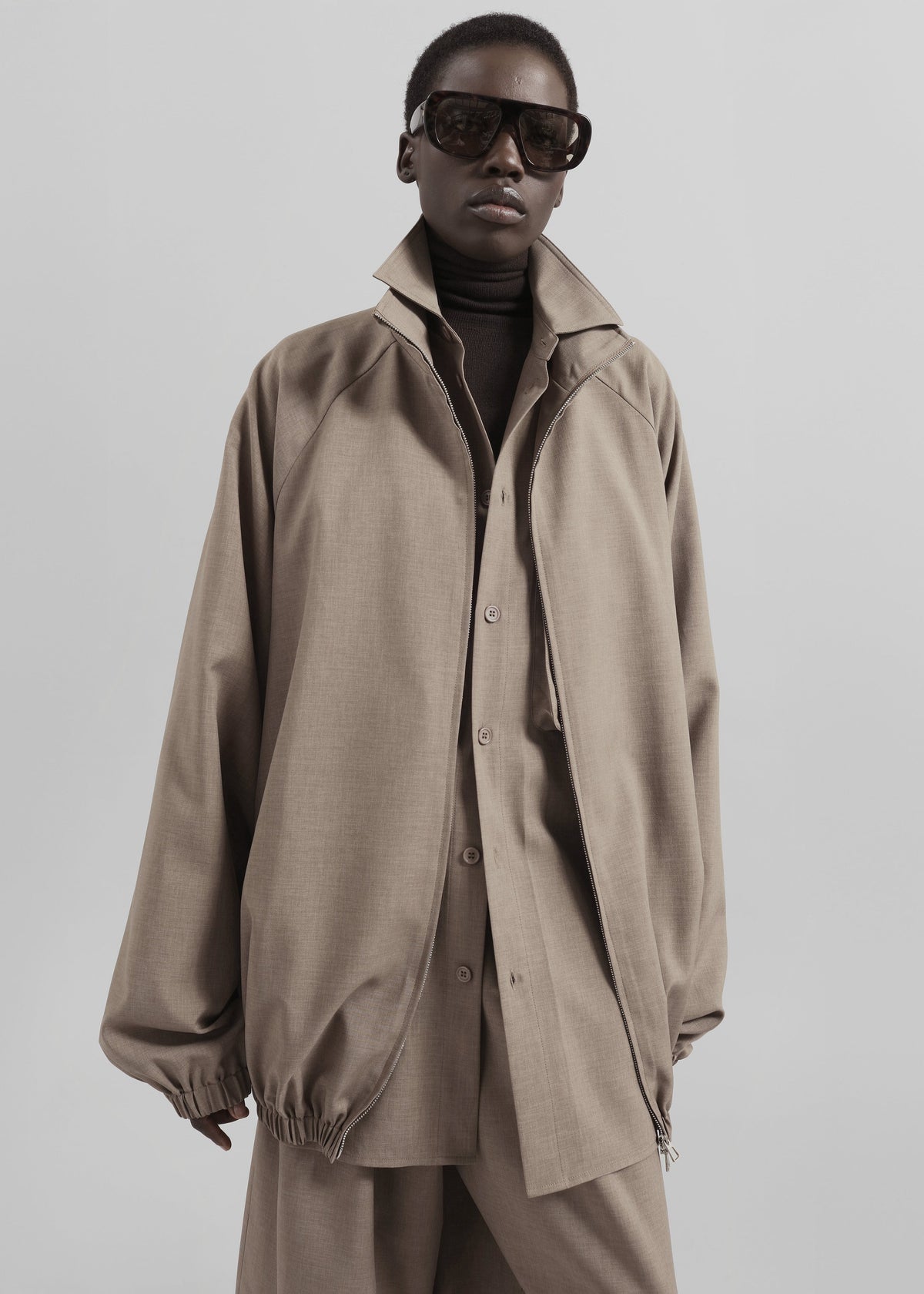 Baxter Track Jacket - Taupe – view 5 of 8