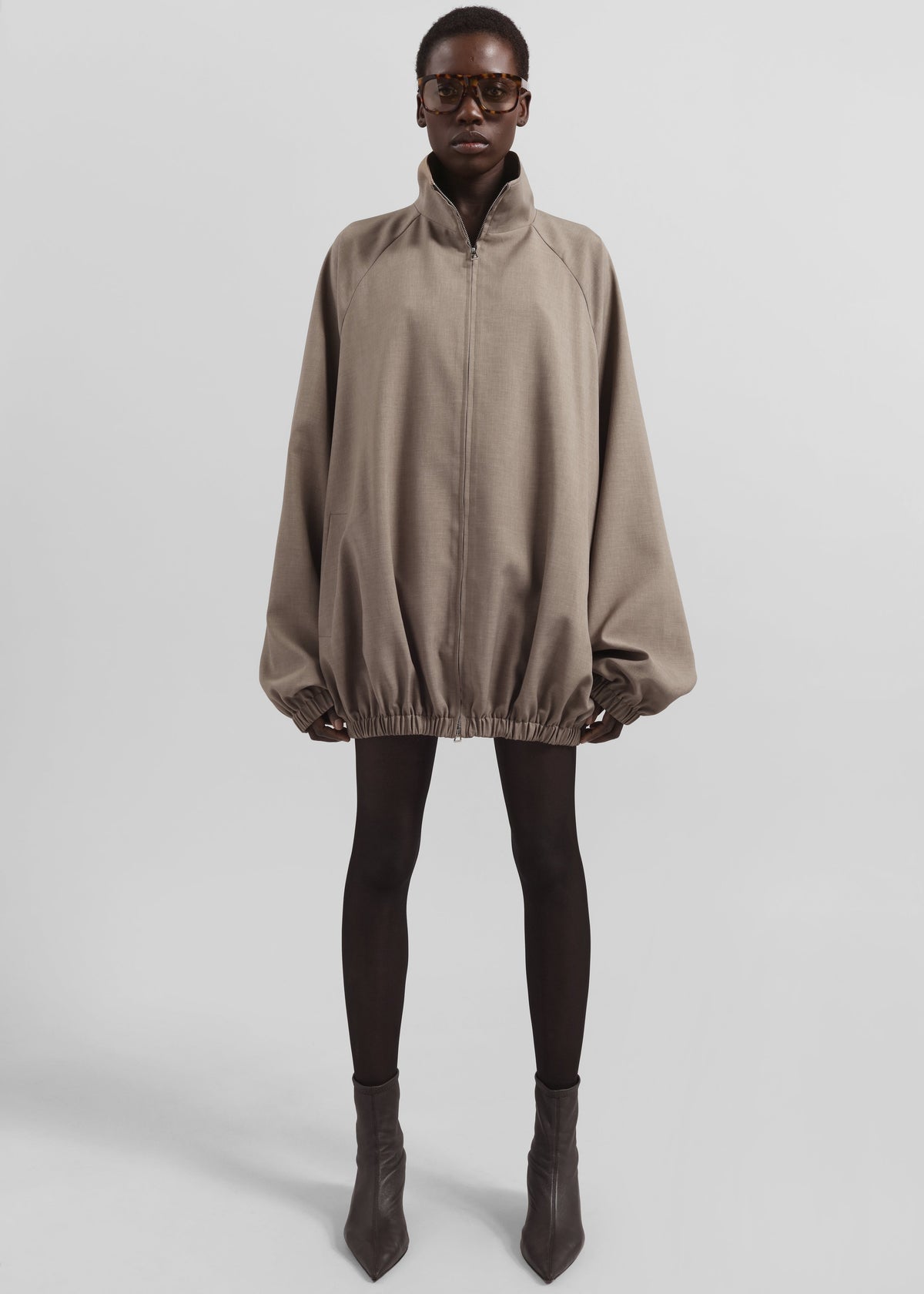 Baxter Track Jacket - Taupe – view 2 of 8