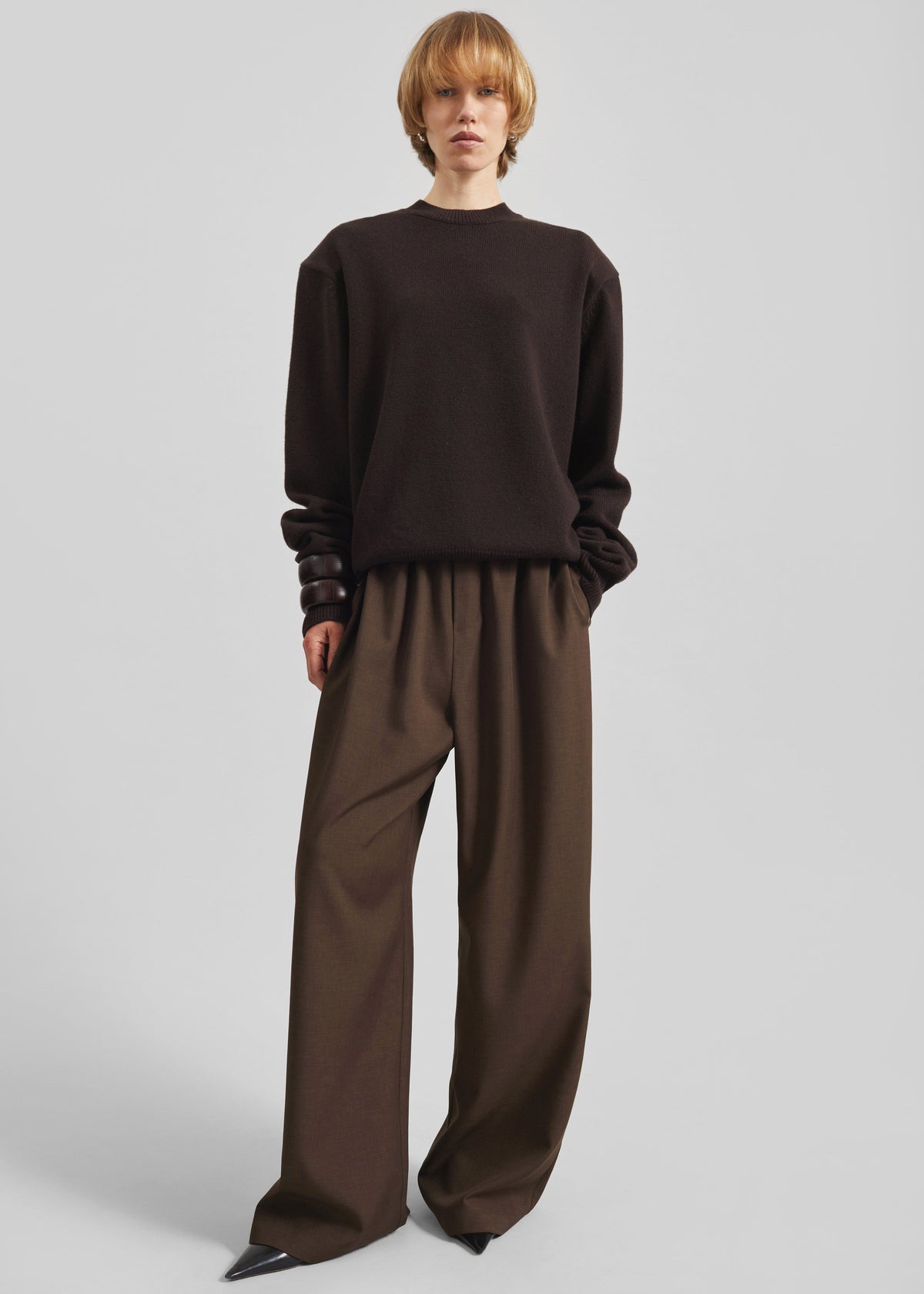 Baxter Track Pants - Dark Brown – view 4 of 11