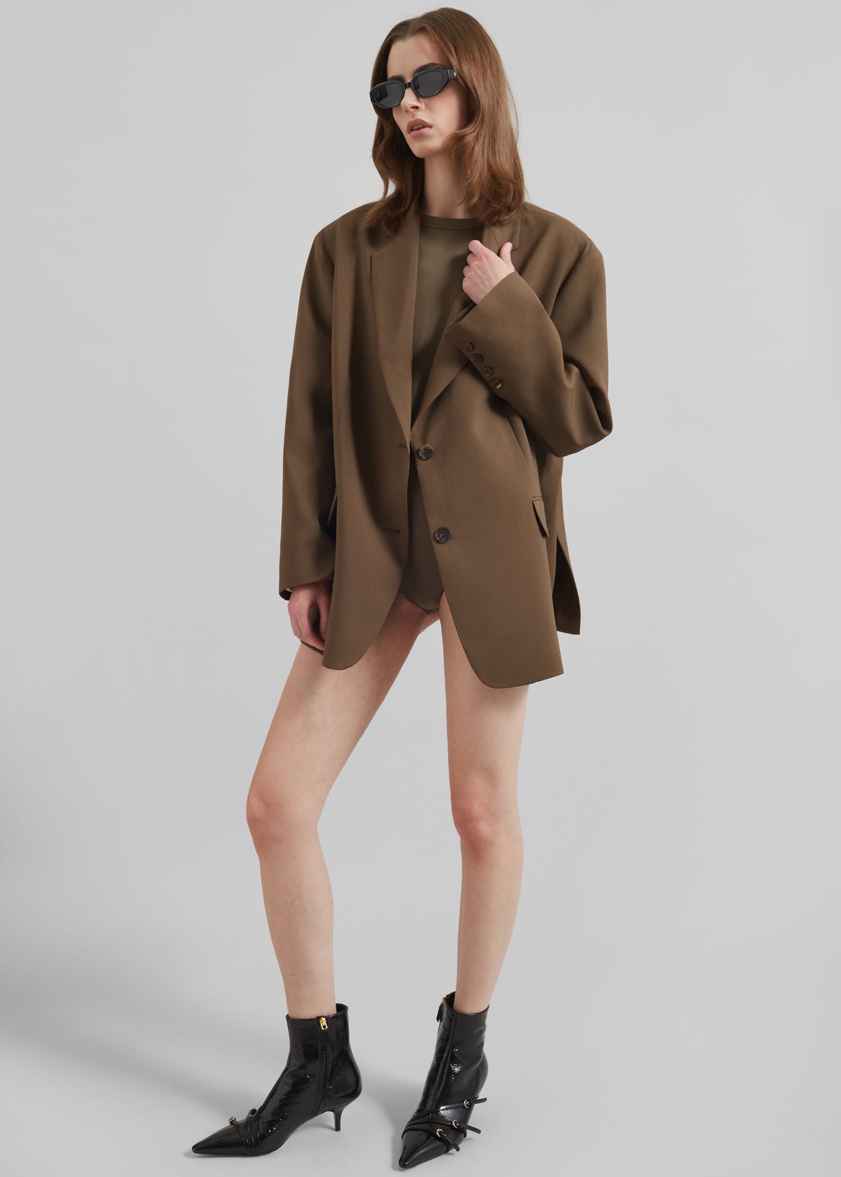Bea Blazer - Chocolate – view 1 of 10