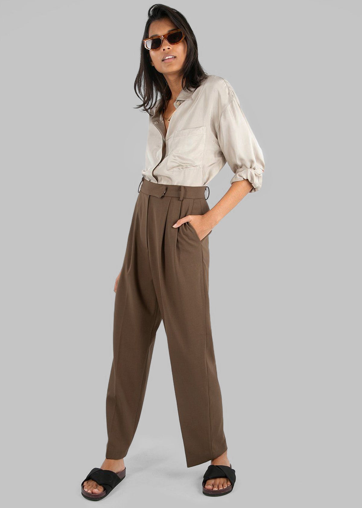 Bea Suit Pants - Chocolate – view 8 of 11