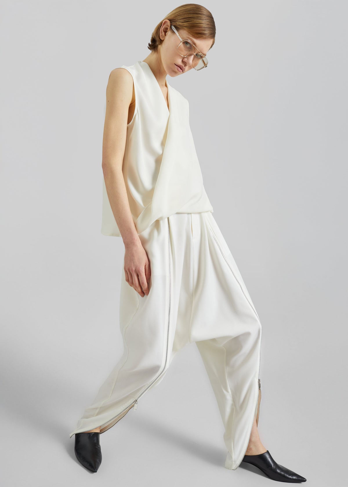Beaufille Lewis Sleeveless Blouse - Porcelain – view 3 of 6