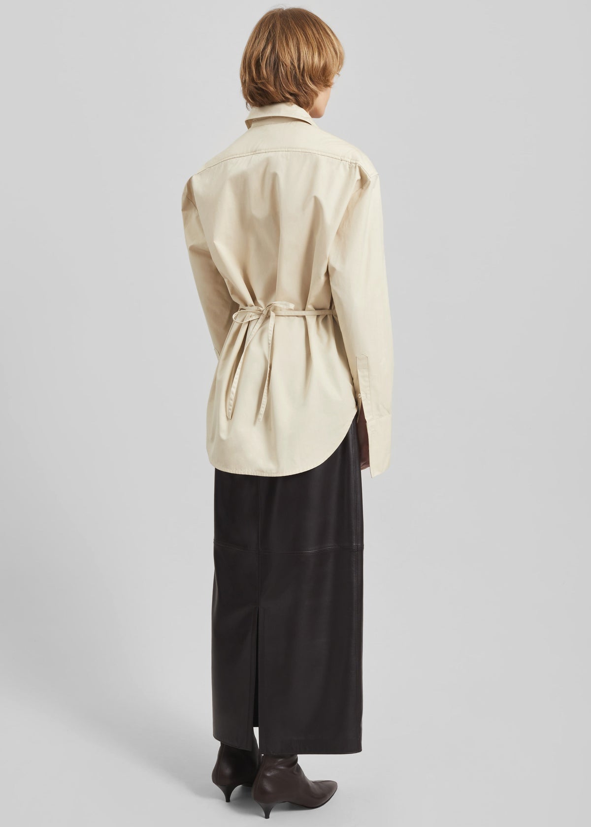 Bec Padded Shirt - Beige – view 9 of 10
