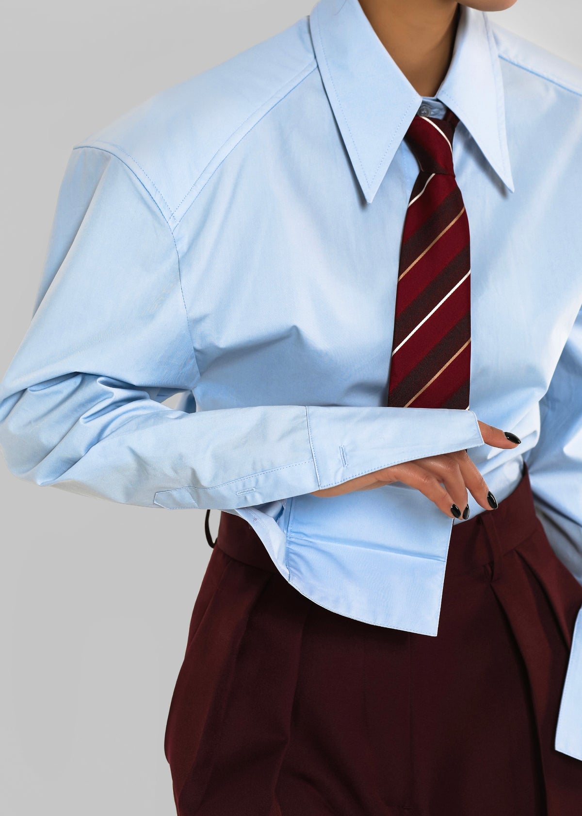 Bec Padded Shirt - Light Blue – view 4 of 21