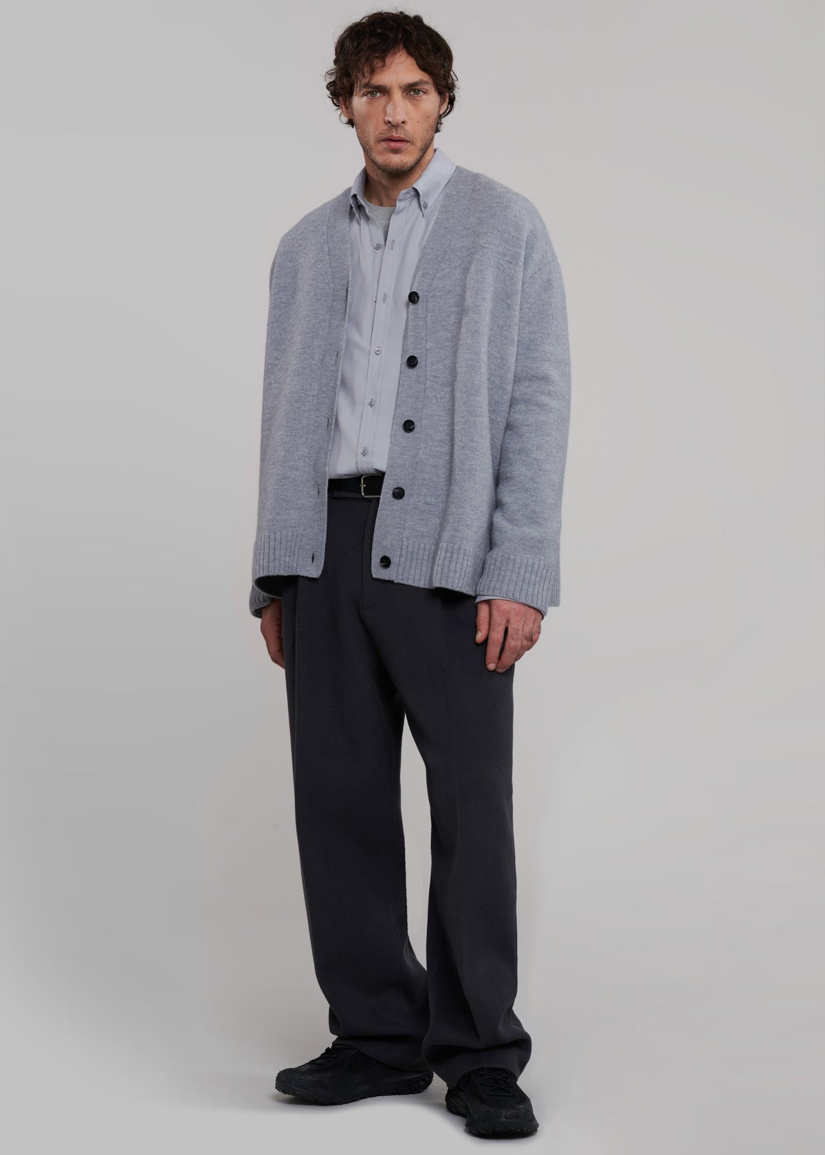 Beck Wool Cardigan - Light Grey – view 5 of 8