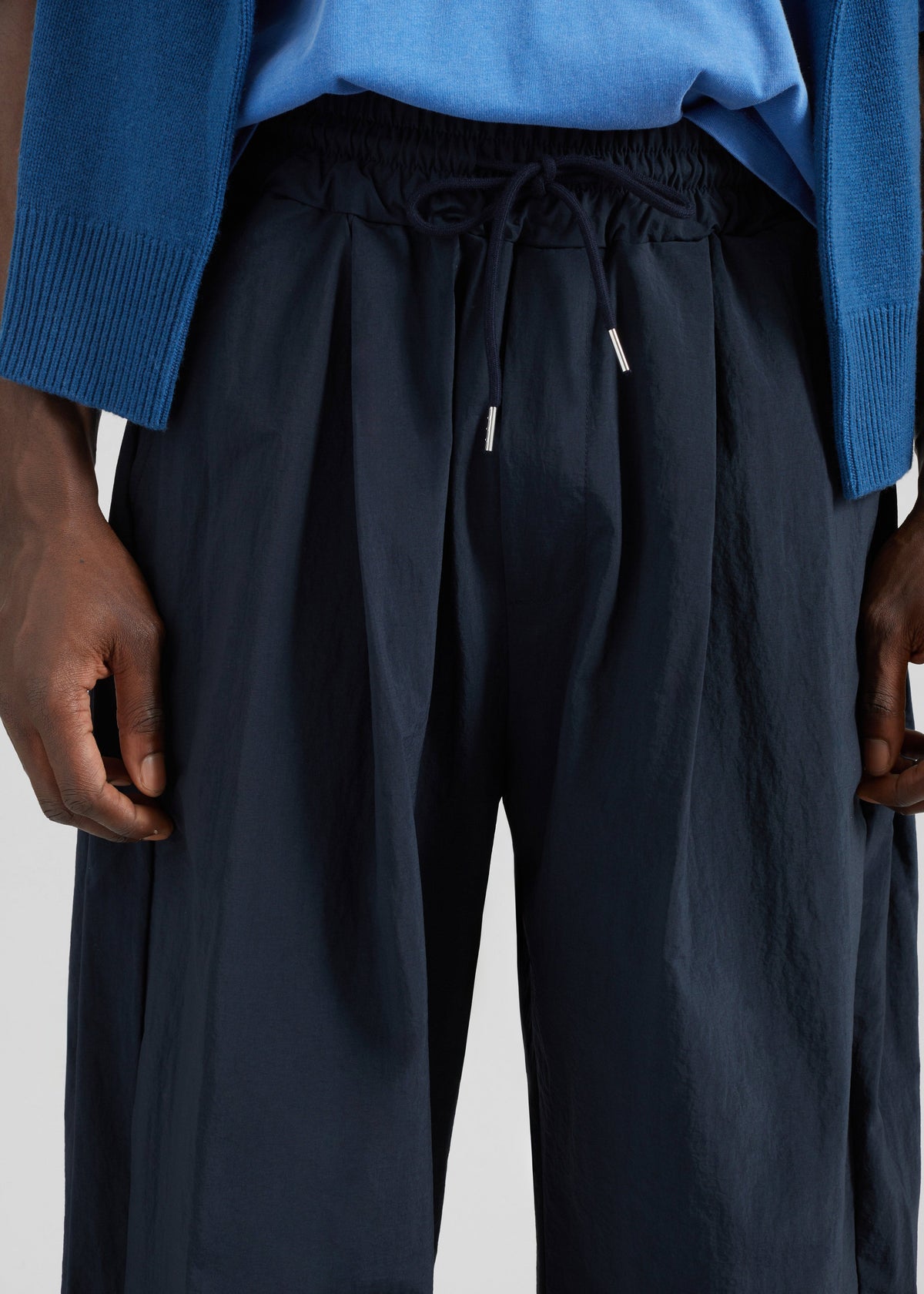 Belem Drawstring Pants - Navy – view 3 of 8