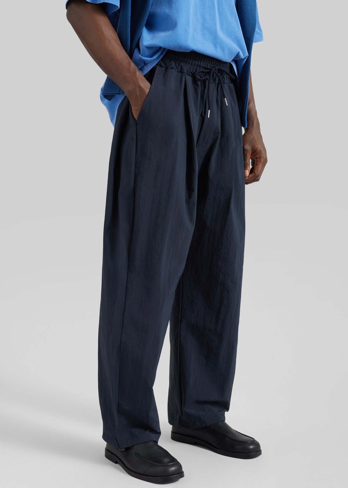 Belem Drawstring Pants - Navy – view 5 of 8