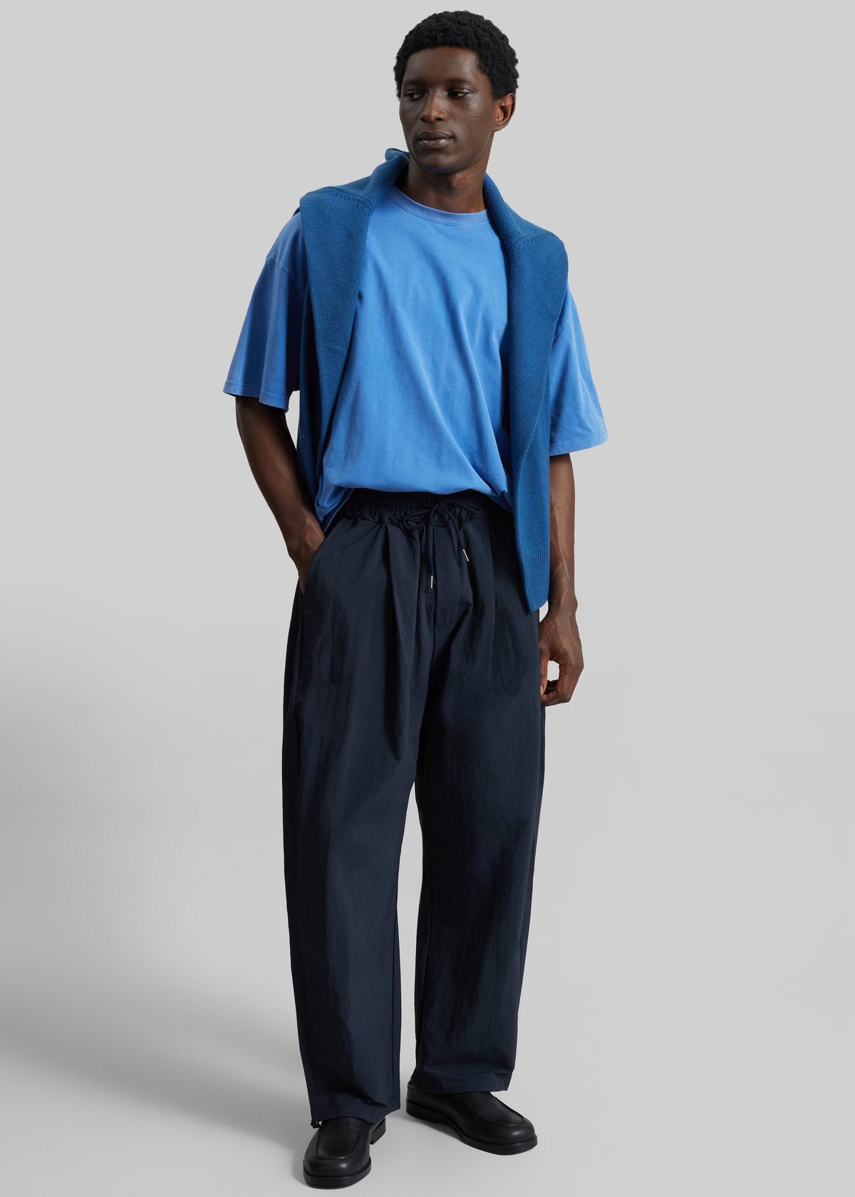 Belem Drawstring Pants - Navy – view 6 of 8