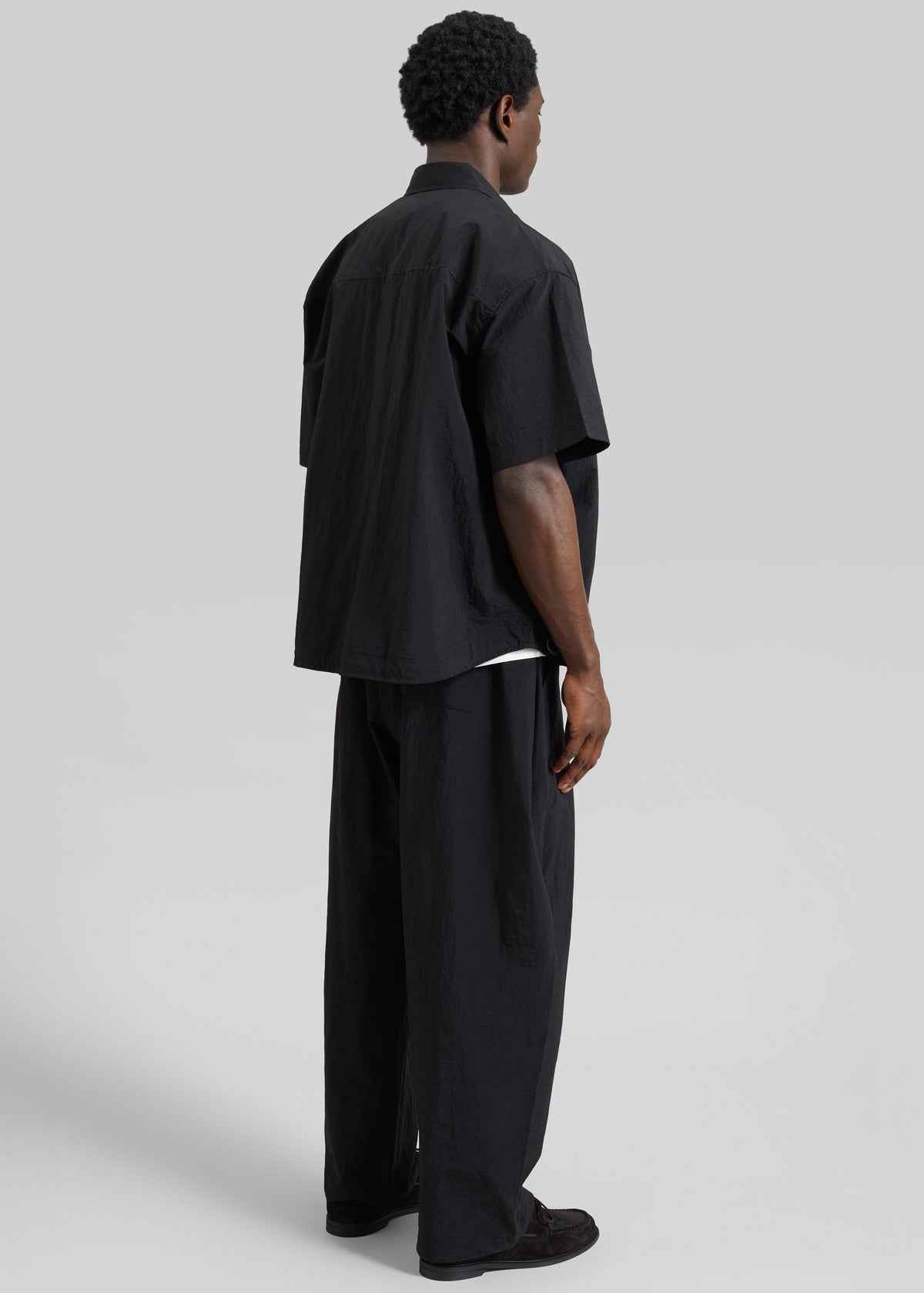 Belem Drawstring Shirt - Black – view 6 of 7