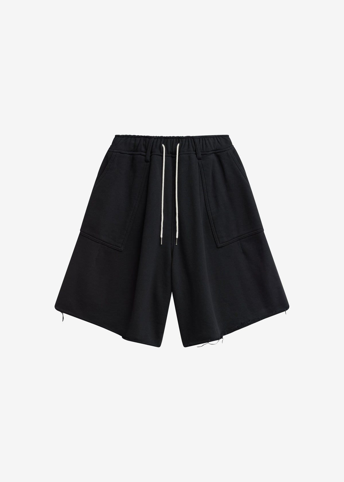 Bellino Raw Hem Sweatshorts - Black – view 7 of 7