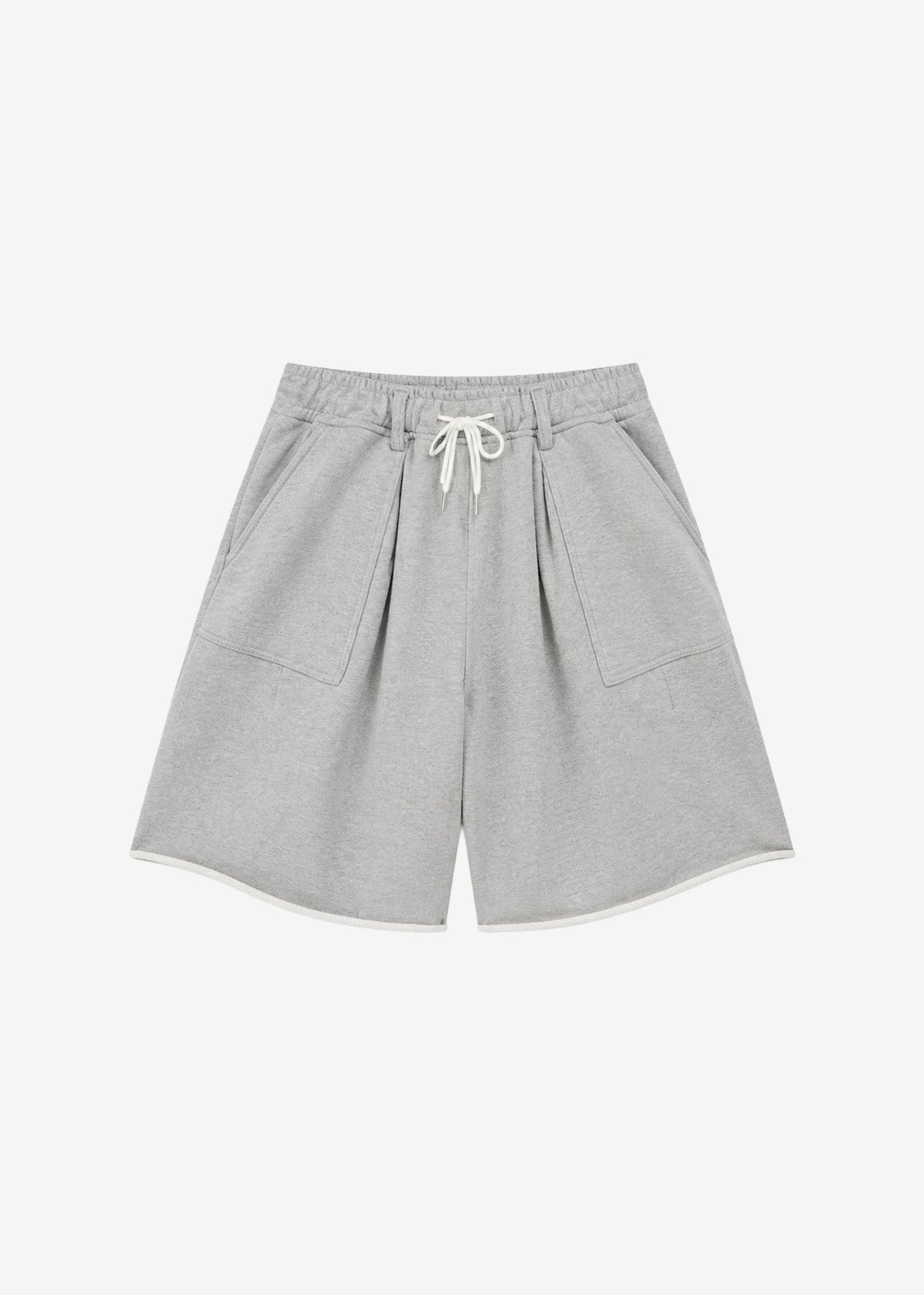 Bellino Raw Hem Sweatshorts - Grey – view 7 of 7