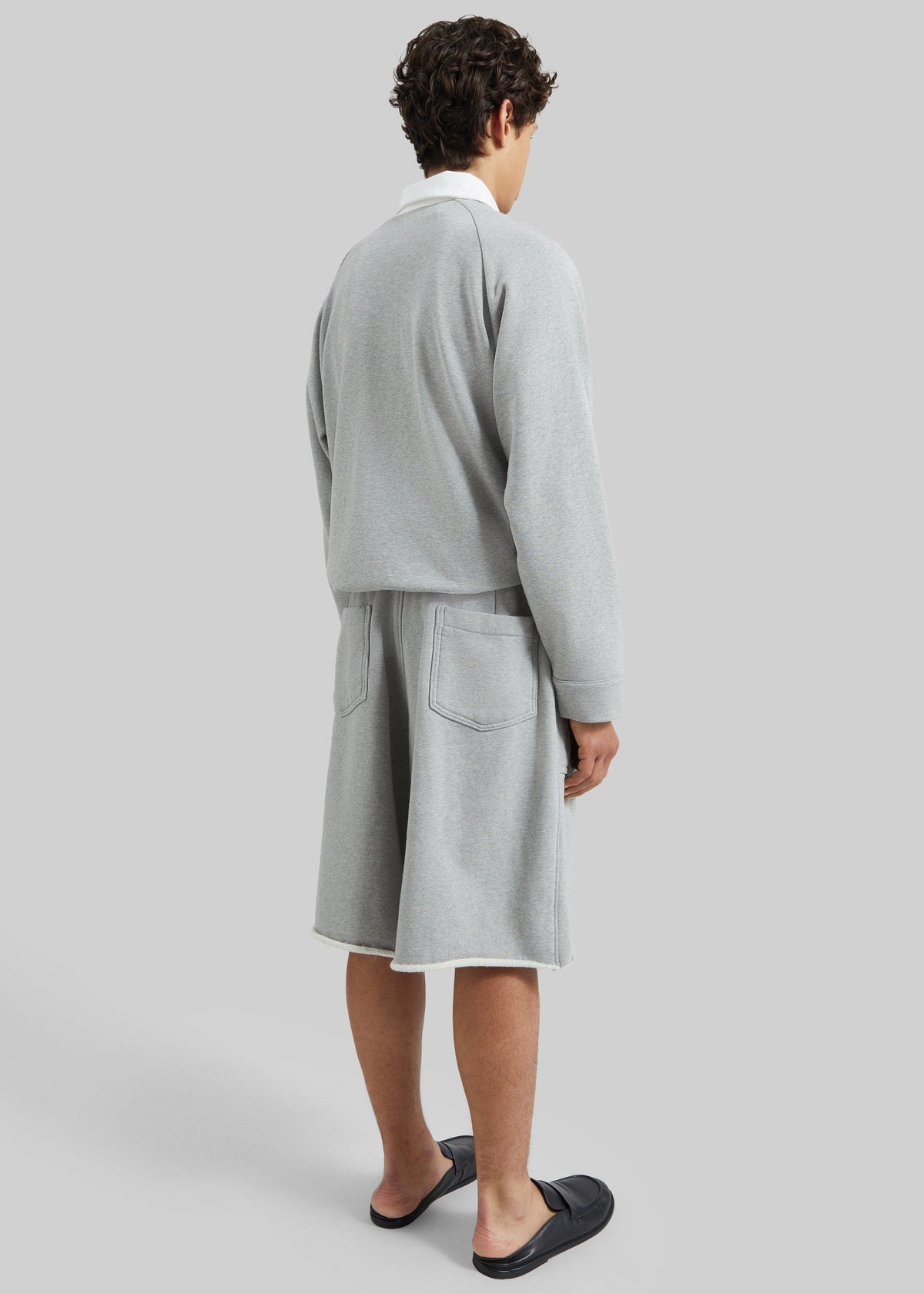 Bellino Raw Hem Sweatshorts - Grey – view 6 of 7