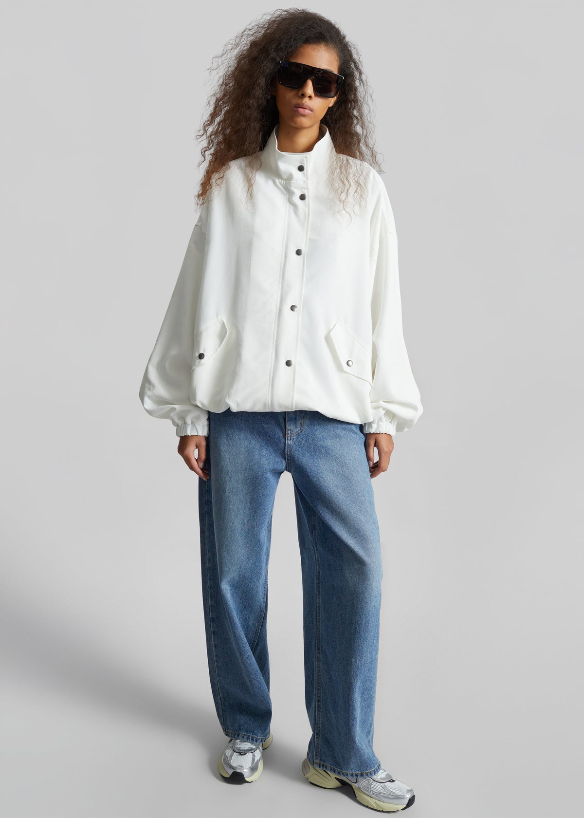 Bellona Blouson Jacket - White – view 6 of 10