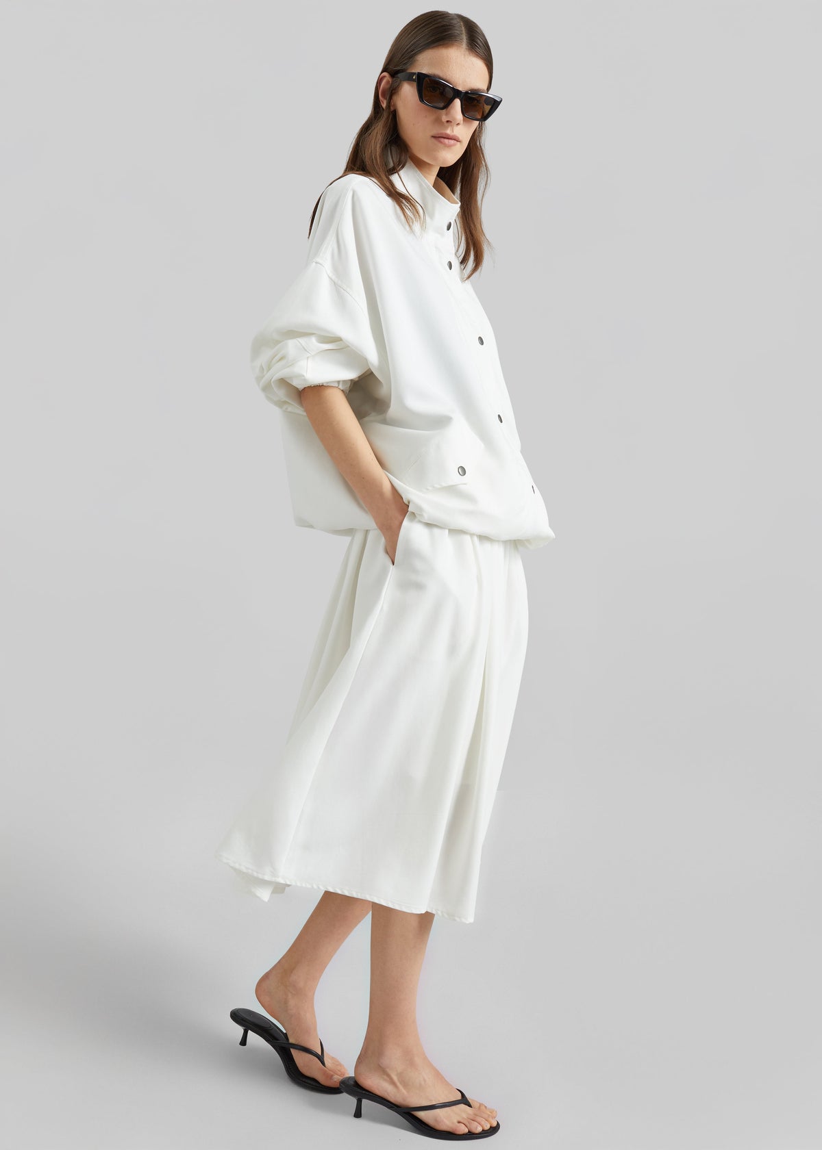 Bellona Blouson Jacket - White – view 5 of 10
